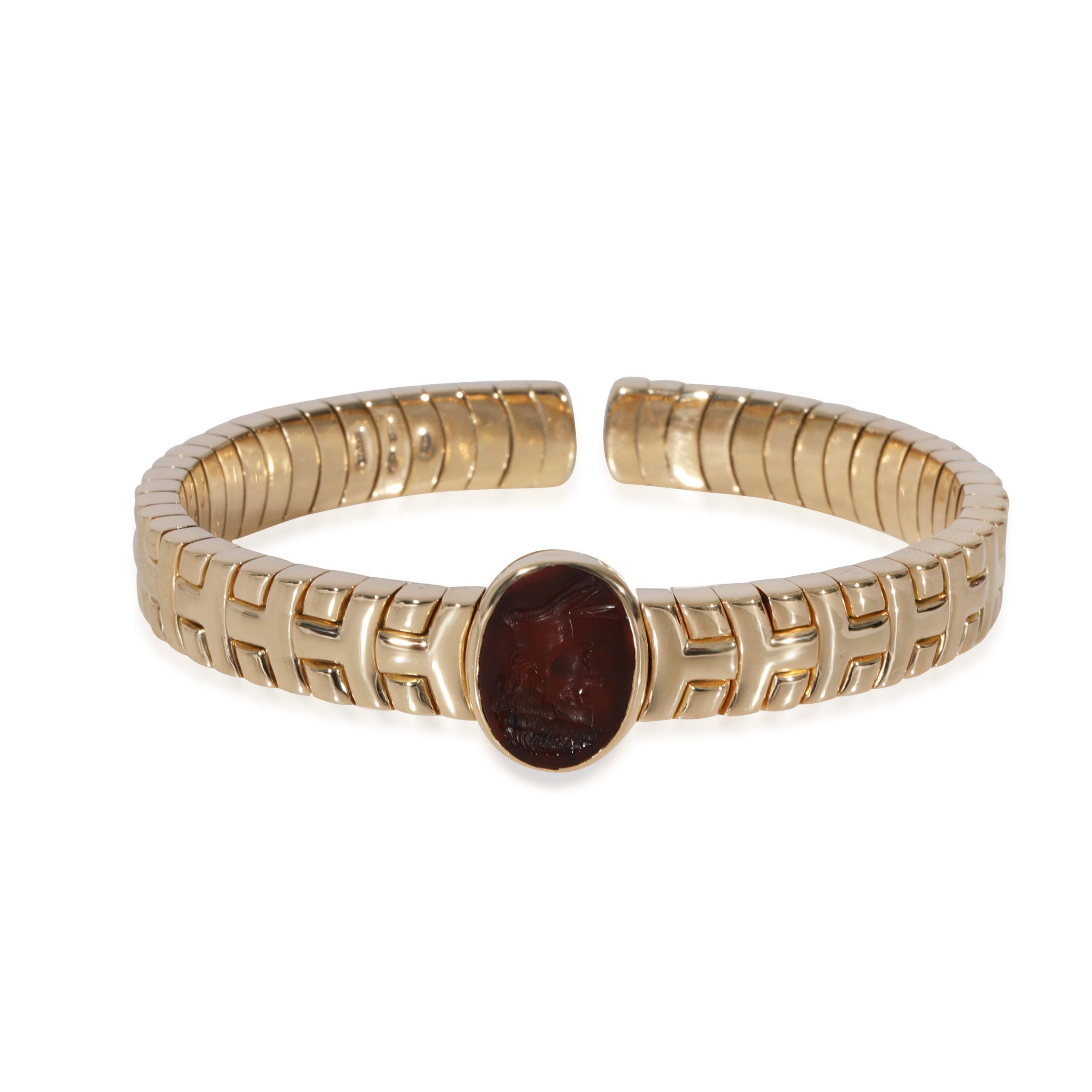 image of Bvlgari Carnelian Bracelet In 18K Yellow Gold, Women's