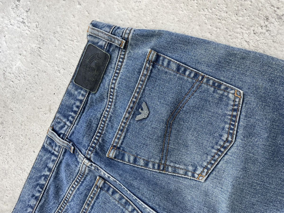 Armani Armani retro vintage baggy distressed jeans big logo Size US 34 / EU 50 - 12 Thumbnail