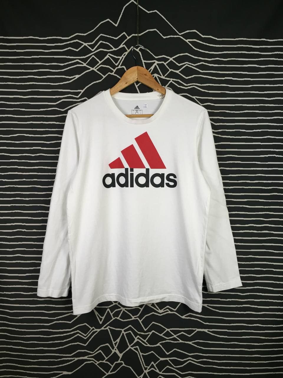 Adidas × Vintage Adidas Equipment Big Logo Longsleeve Tee Size US M / EU 48-50 / 2 - 1 Thumbnail