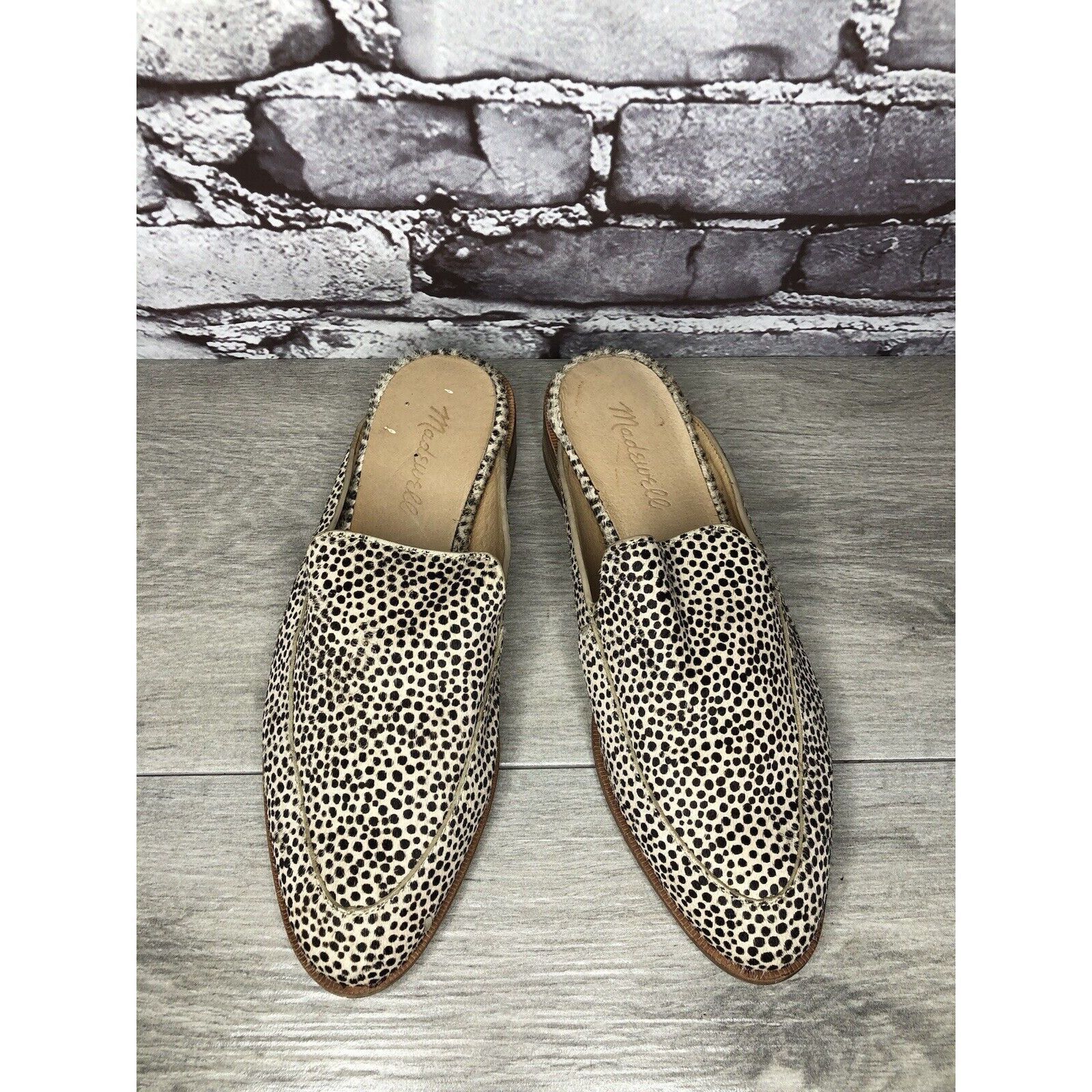 Madewell Madewell Remi Leopard Spots Calf Hair Leather Flats Mules Wo Size US 6 / IT 36 - 21 Thumbnail