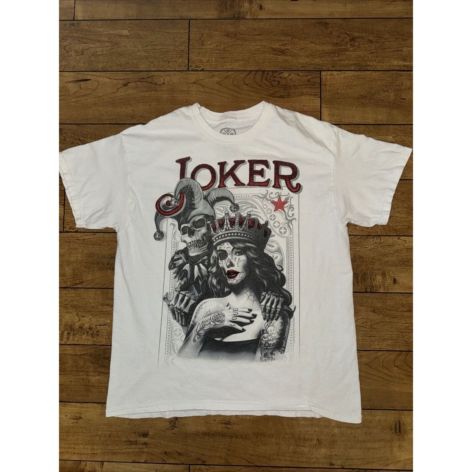 Band Tees × Vintage Y2K DOM Joker T-Shirt White Large 20x26 Size US L / EU 52-54 / 3 - 1 Thumbnail