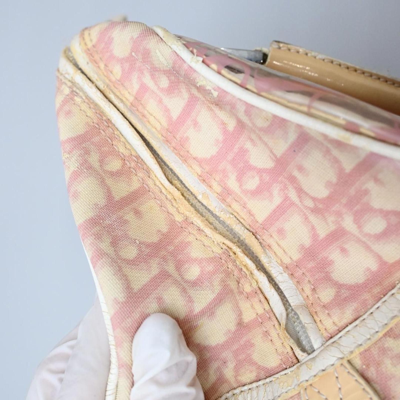 Christian Dior Monsieur Christian Dior - Transparent Pink Leather Handbag Size ONE SIZE - 8 Thumbnail
