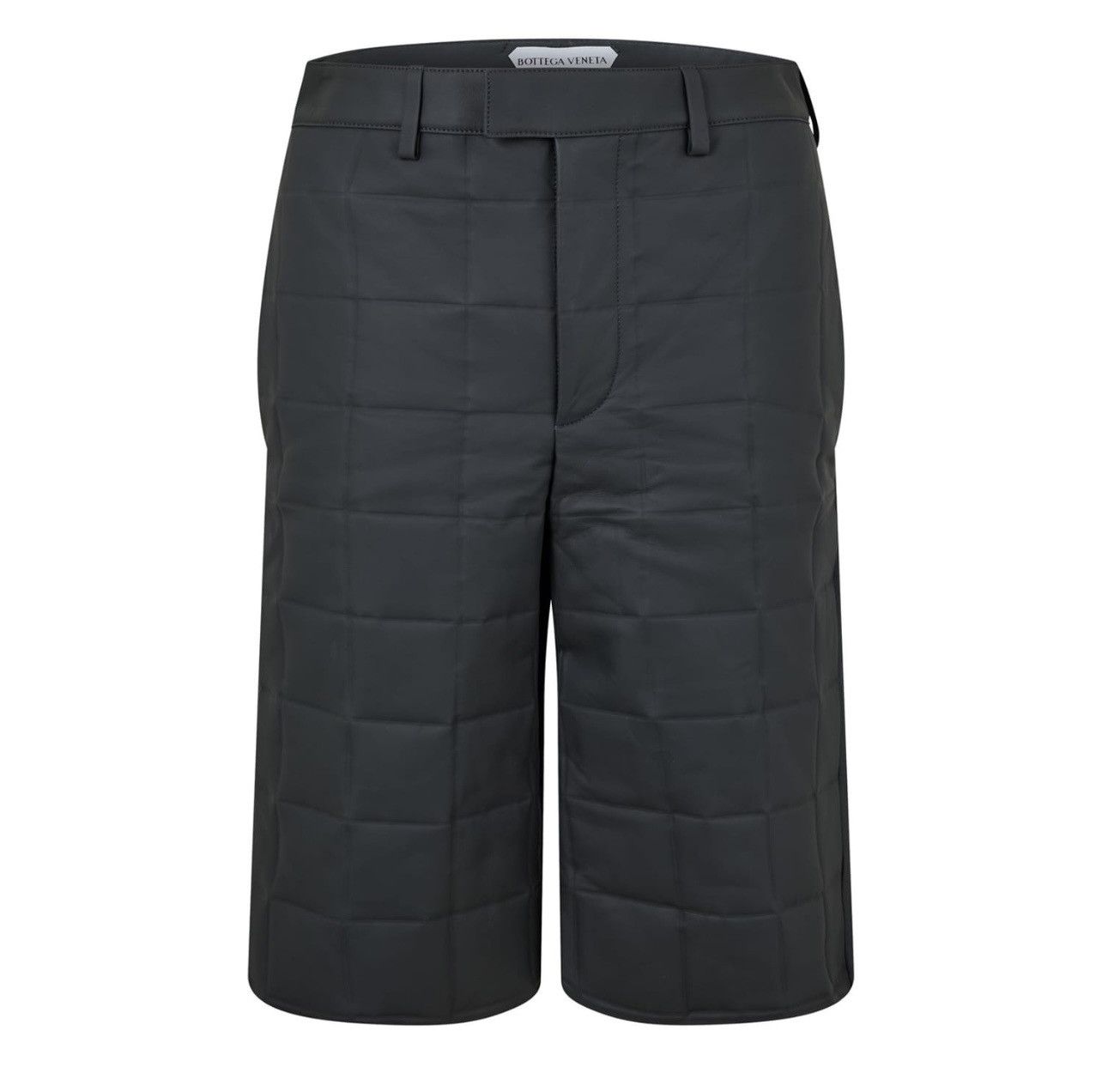 Bottega Veneta Bottega Veneta Mens Leather Quilted Puffer Shorts Size US 32 / EU 48 - 1 Thumbnail