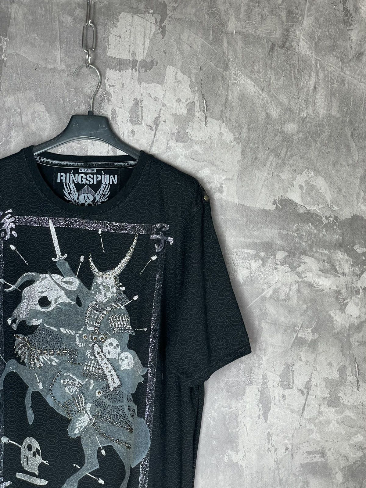 Japanese Brand × Vintage 🔥 Vintage Y2K Ringspun Avant Garde Gothic Religion Tee Rare Size US XL / EU 56 / 4 - 4 Thumbnail