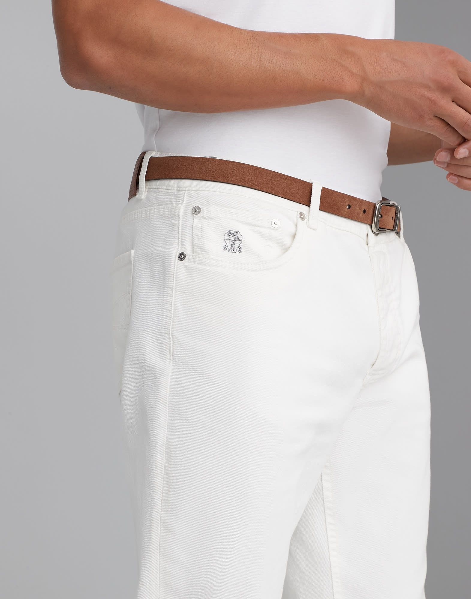 Brunello Cucinelli Dyed Denim Pants in White Size US 36 / EU 52 - 3 Thumbnail