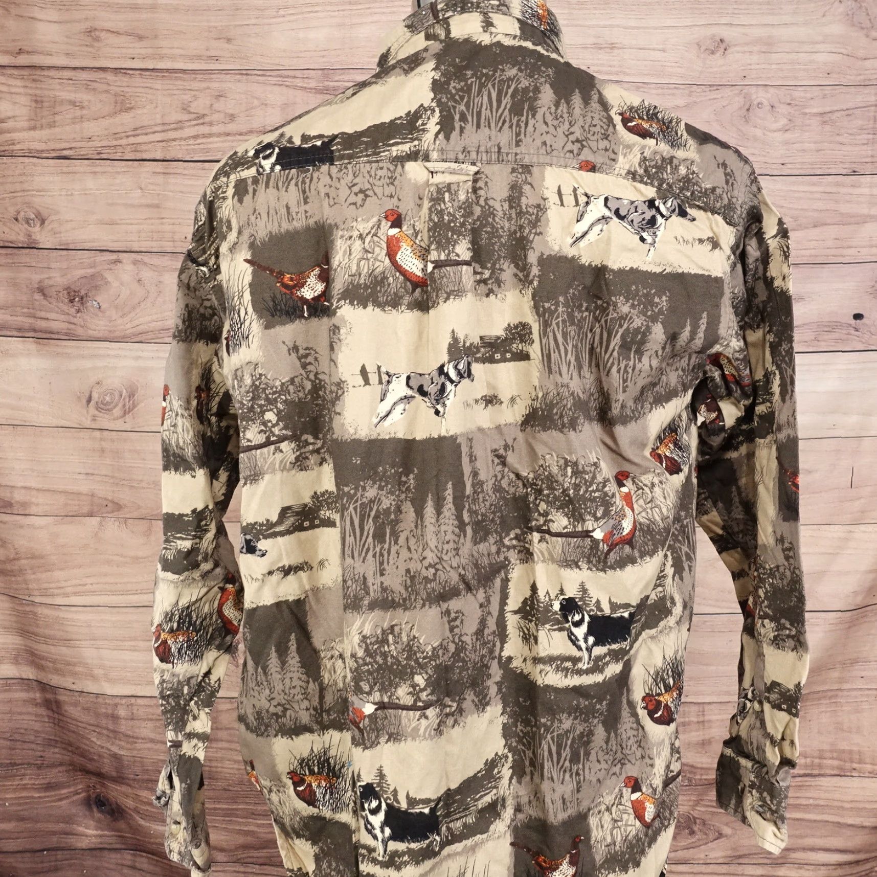 Alife OUTDOOR LIFE Animal Print Button-Up Shirt Mens M Multicolor Long Sleeve Casual Size US M / EU 48-50 / 2 - 4 Thumbnail