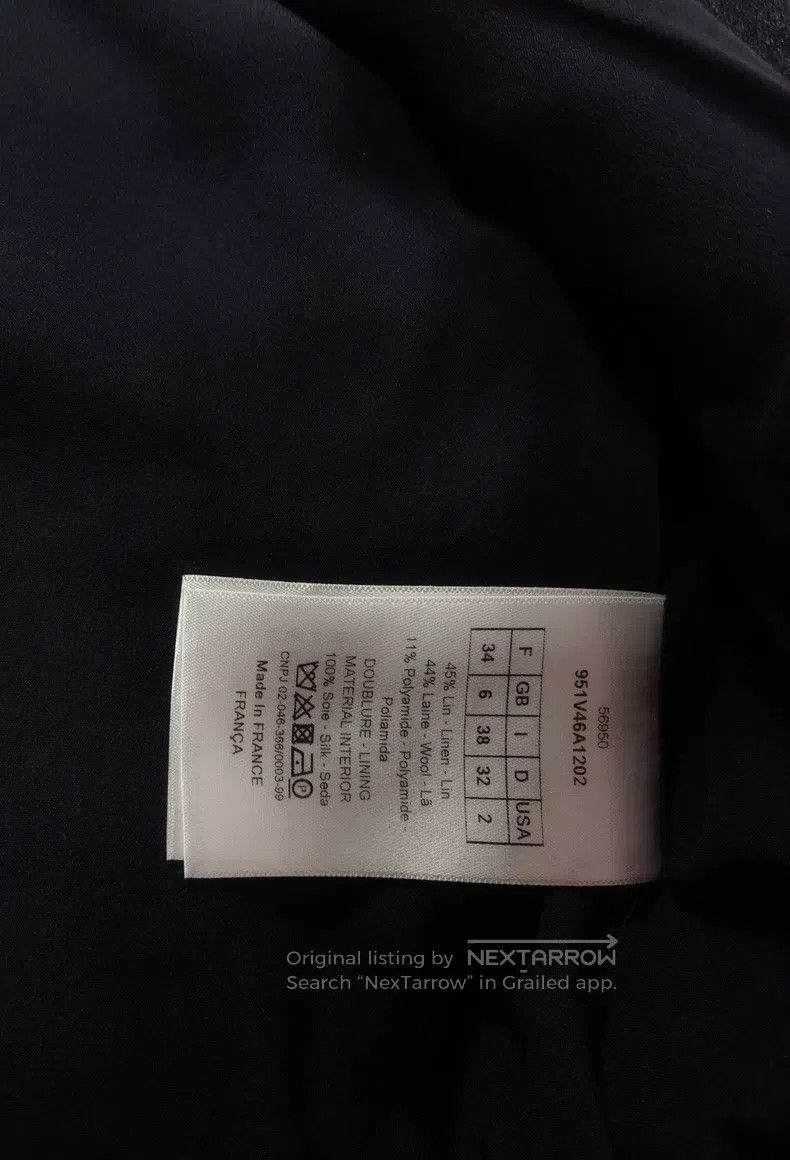 Dior Dior Linen wool gray-blue suit waist jacket Size XXS / US 00 / IT 34 - 5 Thumbnail