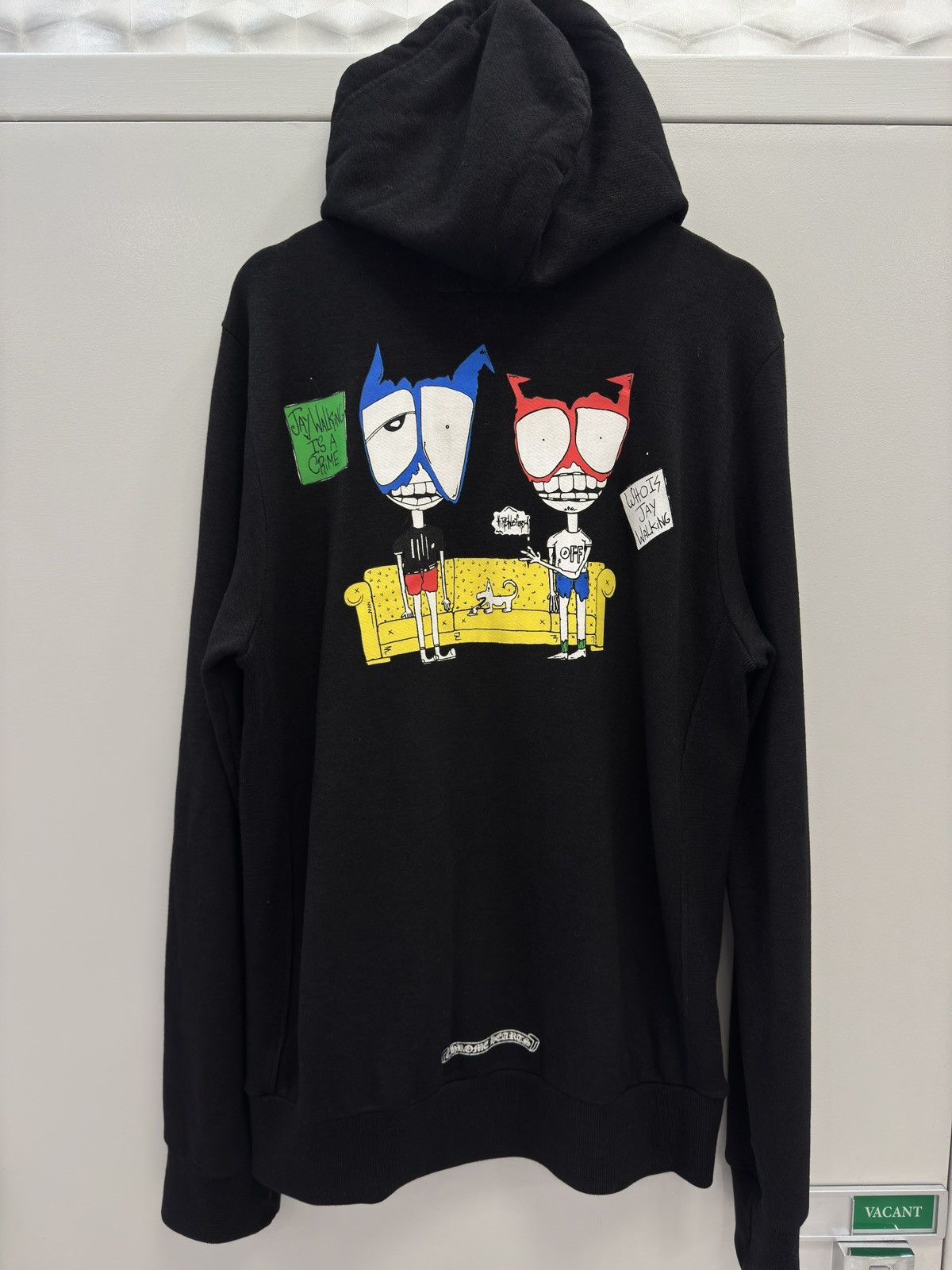 【Chrome Hearts】Matty Boy Caution Thermal Zip Up Hoodie Chrome Hearts Matty Boy Caution Thermal Zip Up Hoodie