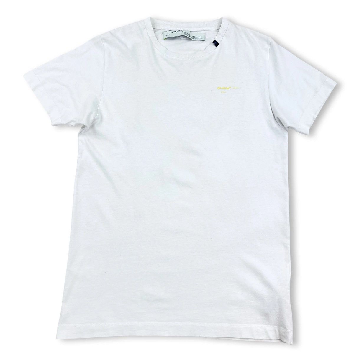 Off-White OFF-WHITE YELLOW ACRYLIC ARROWS WHITE T SHIRT Size US L / EU 52-54 / 3 - 3 Thumbnail