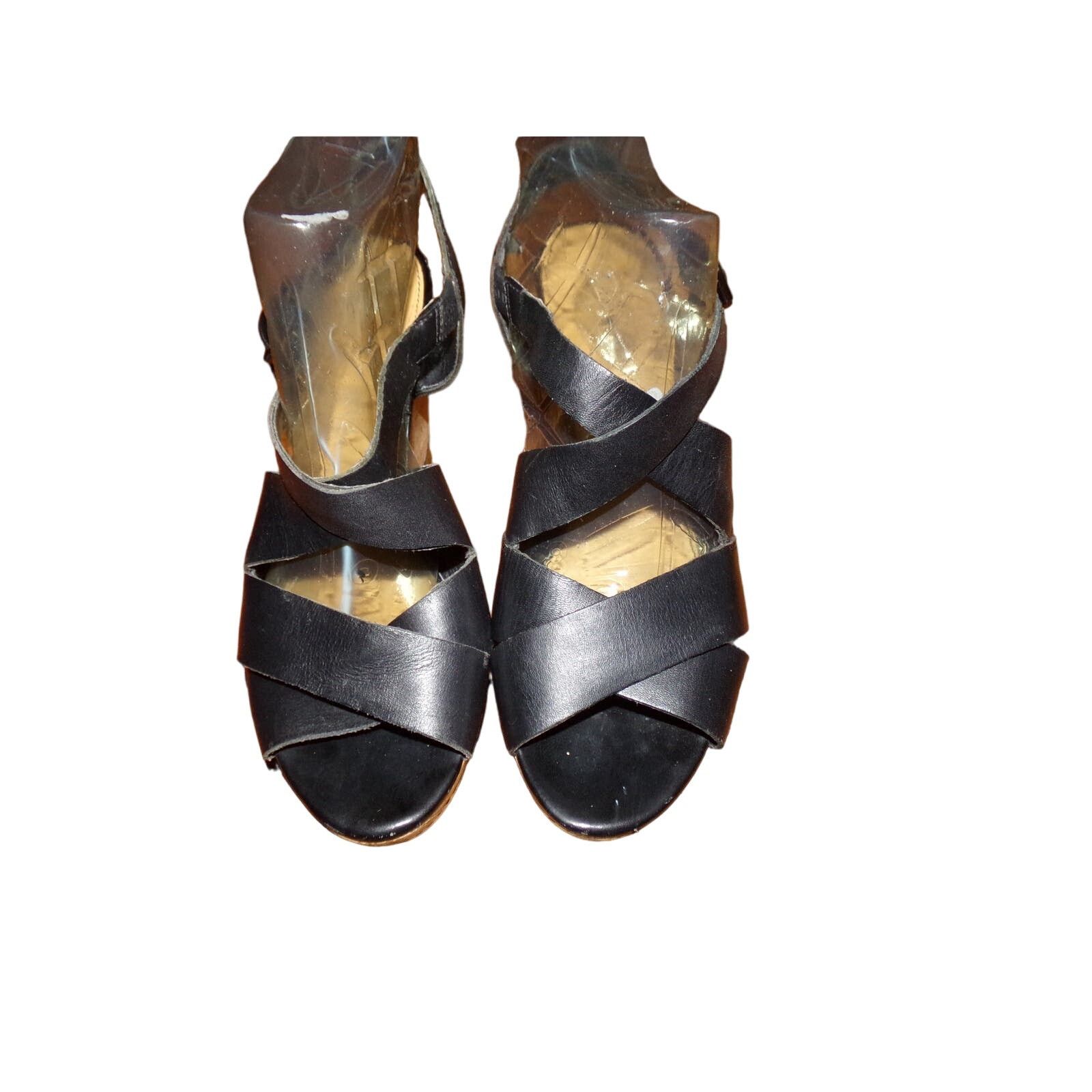 Franco Sarto Franco Sarto wedge heel leather sandals 9 M Good condition Size US 9 / IT 39 - 1 Thumbnail