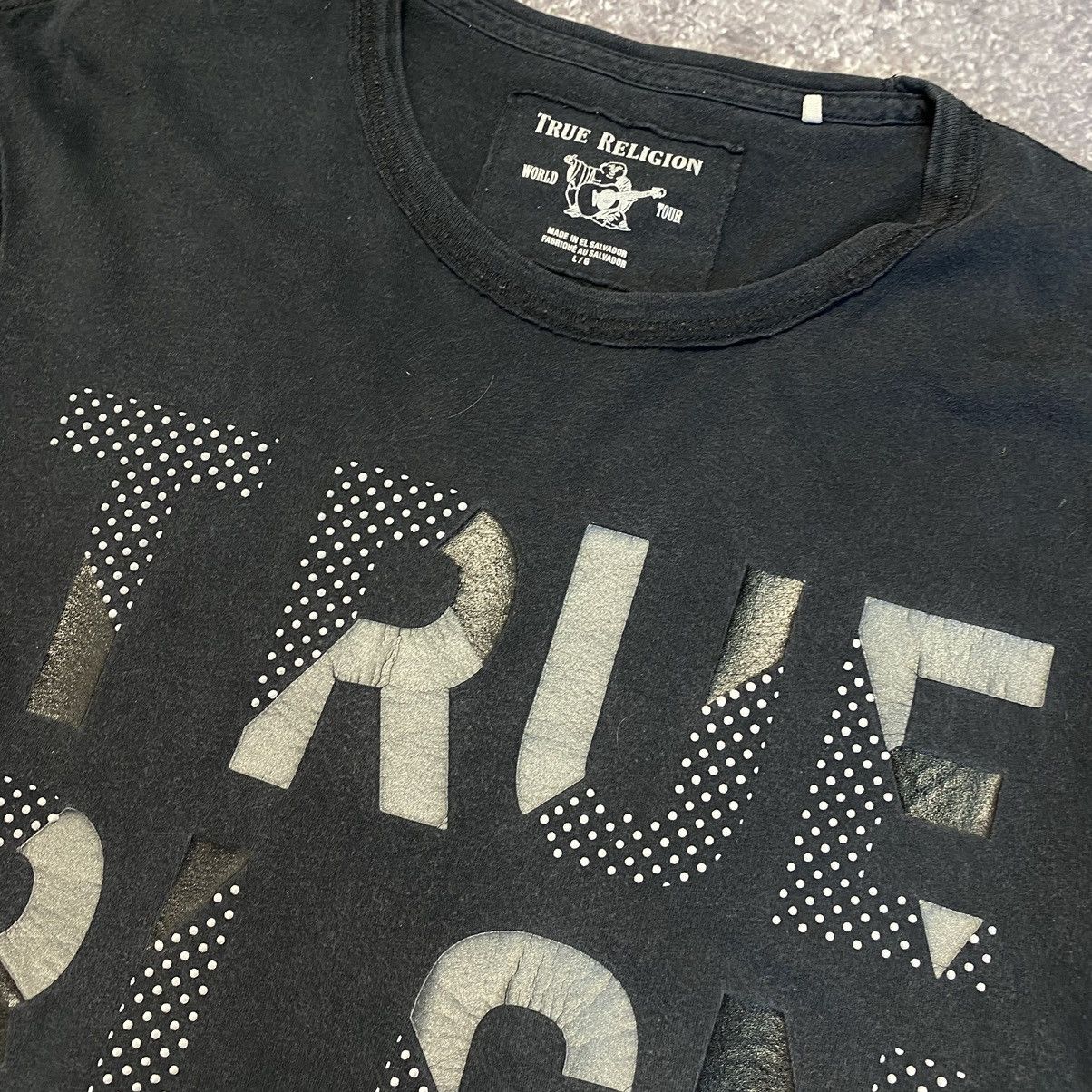 True Religion Designer True religion Big Logo Opium Streetwear tee Size US L / EU 52-54 / 3 - 3 Thumbnail