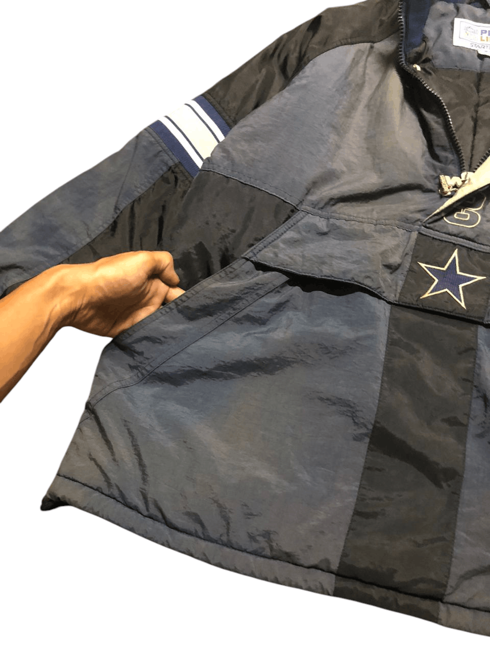 Starter Vintage Starter NFL Cowboy Anorak Jacket Sunfaded Faded Size US L / EU 52-54 / 3 - 15 Thumbnail