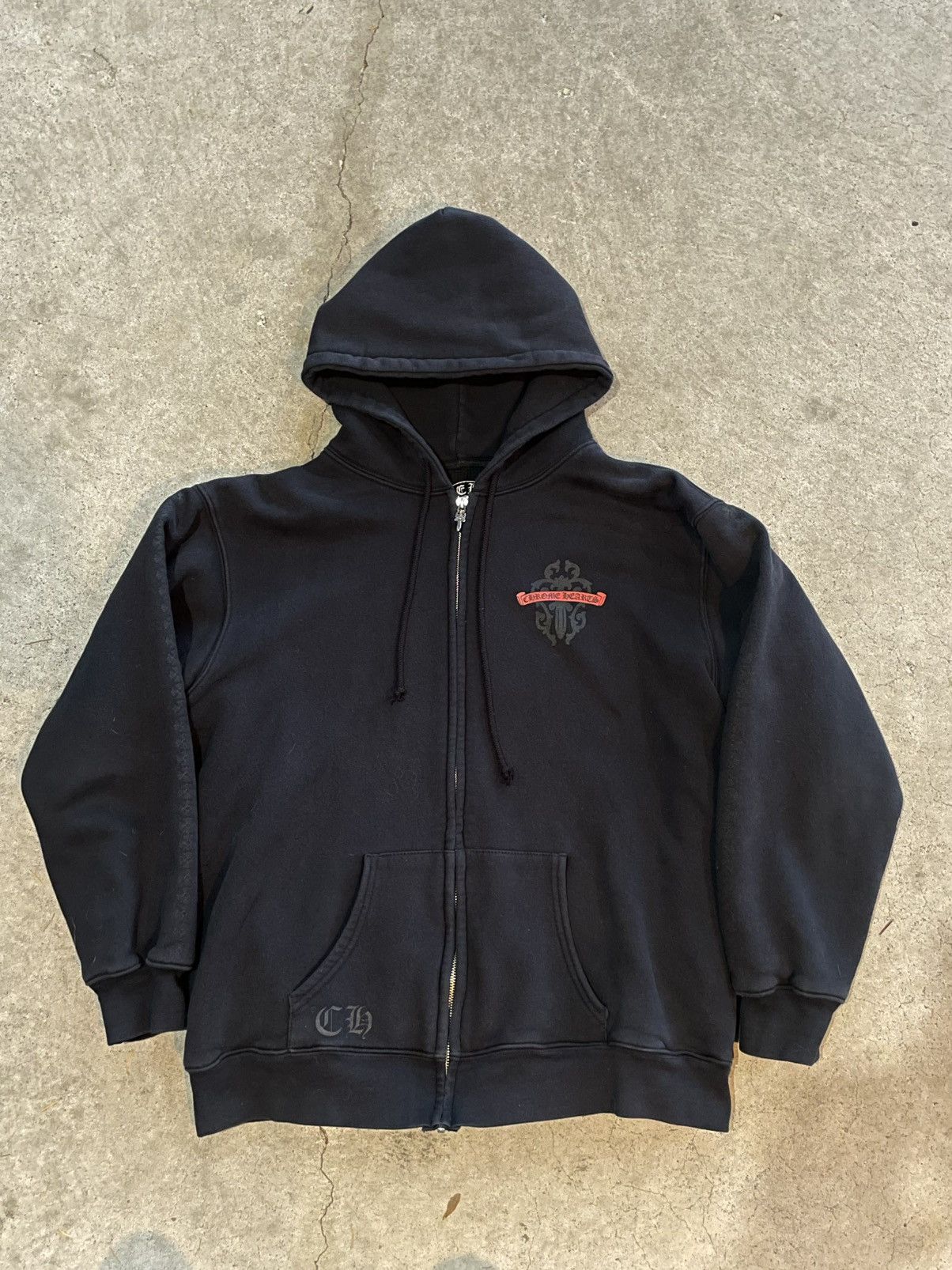 Chrome Hearts Vintage Chrome Hearts Zip Up Thermal Hoodie Size US XL / EU 56 / 4 - 2 Thumbnail