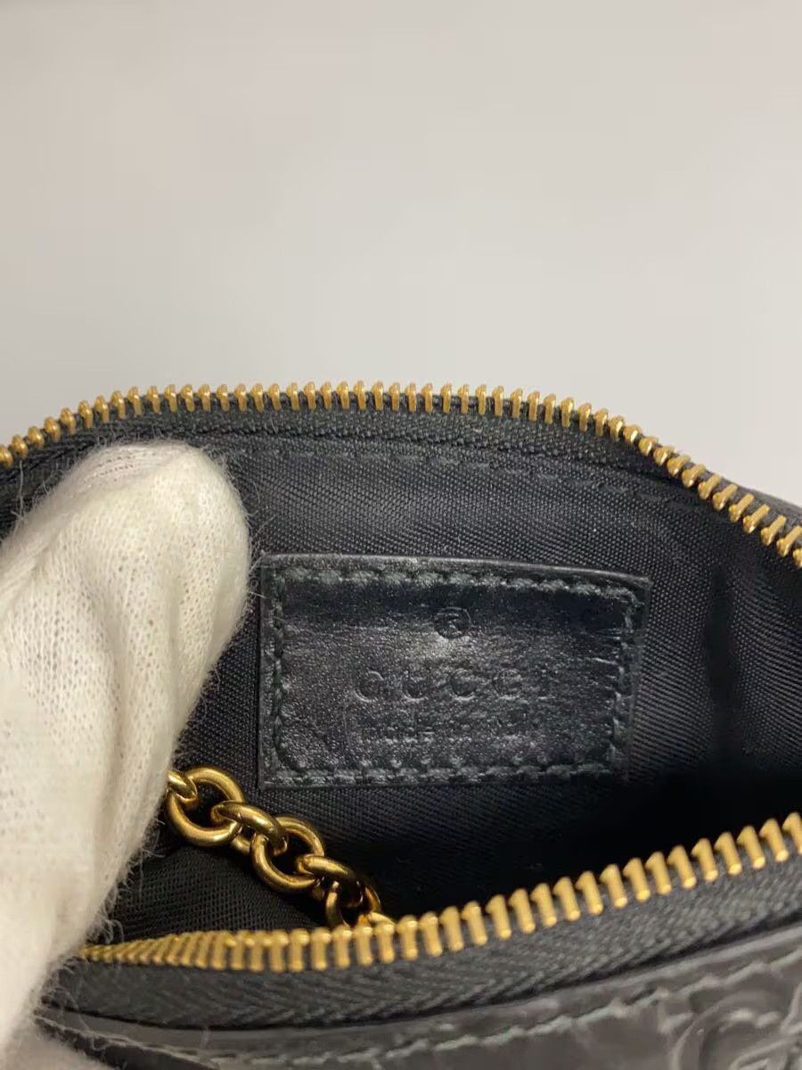 Gucci Gucci Guccissima Leather Coin Case Black Size ONE SIZE - 3 Thumbnail