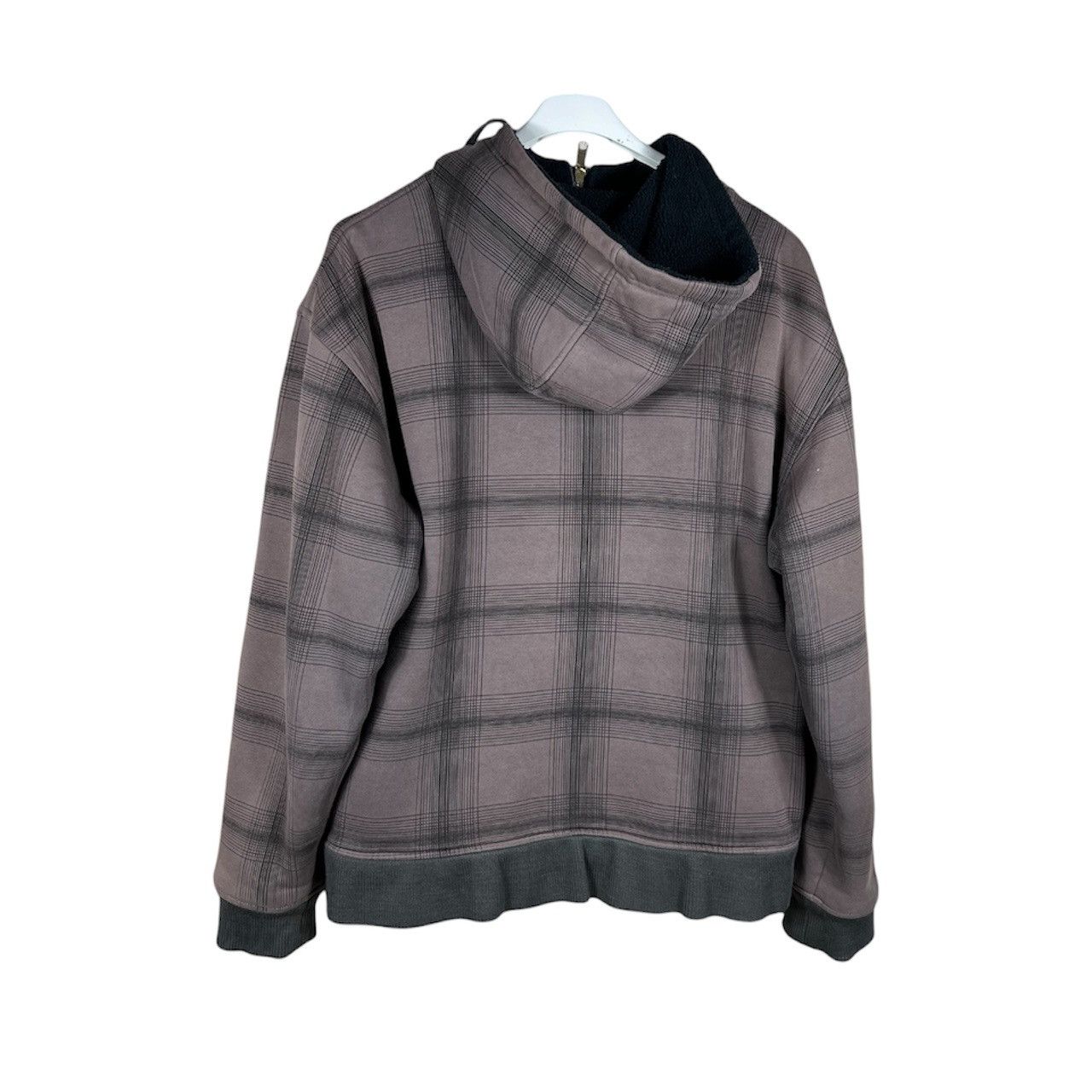 Quiksilver Vintage Quiksilver y2k heavy insulated hoodie sherpa checked Size US XL / EU 56 / 4 - 2 Thumbnail