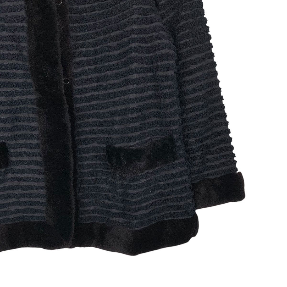 Japanese Brand Japanese Brand Stripe Black Women Jacket Size M / US 6-8 / IT 42-44 - 4 Thumbnail