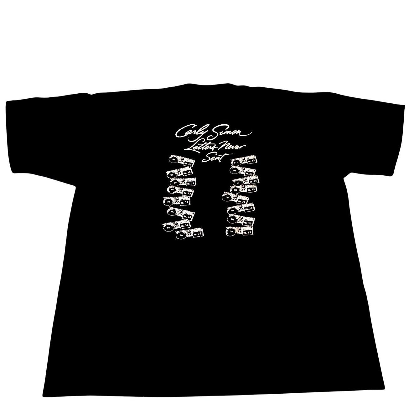 Brockum Carly Simon Letters Never Sent T-Shirt Black XL Concert 1995 Size XL / US 12-14 / IT 48-50 - 4 Thumbnail