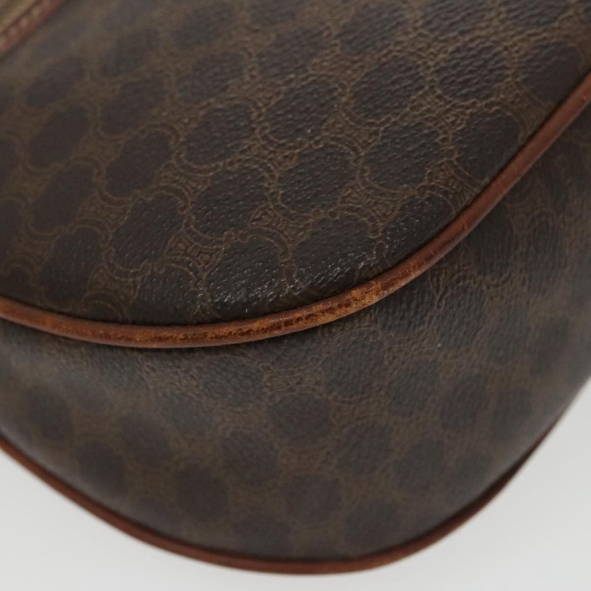Celine CELINE Macadam Canvas Shoulder Bag Pvc Leather Brown Gold Size ONE SIZE - 11 Thumbnail
