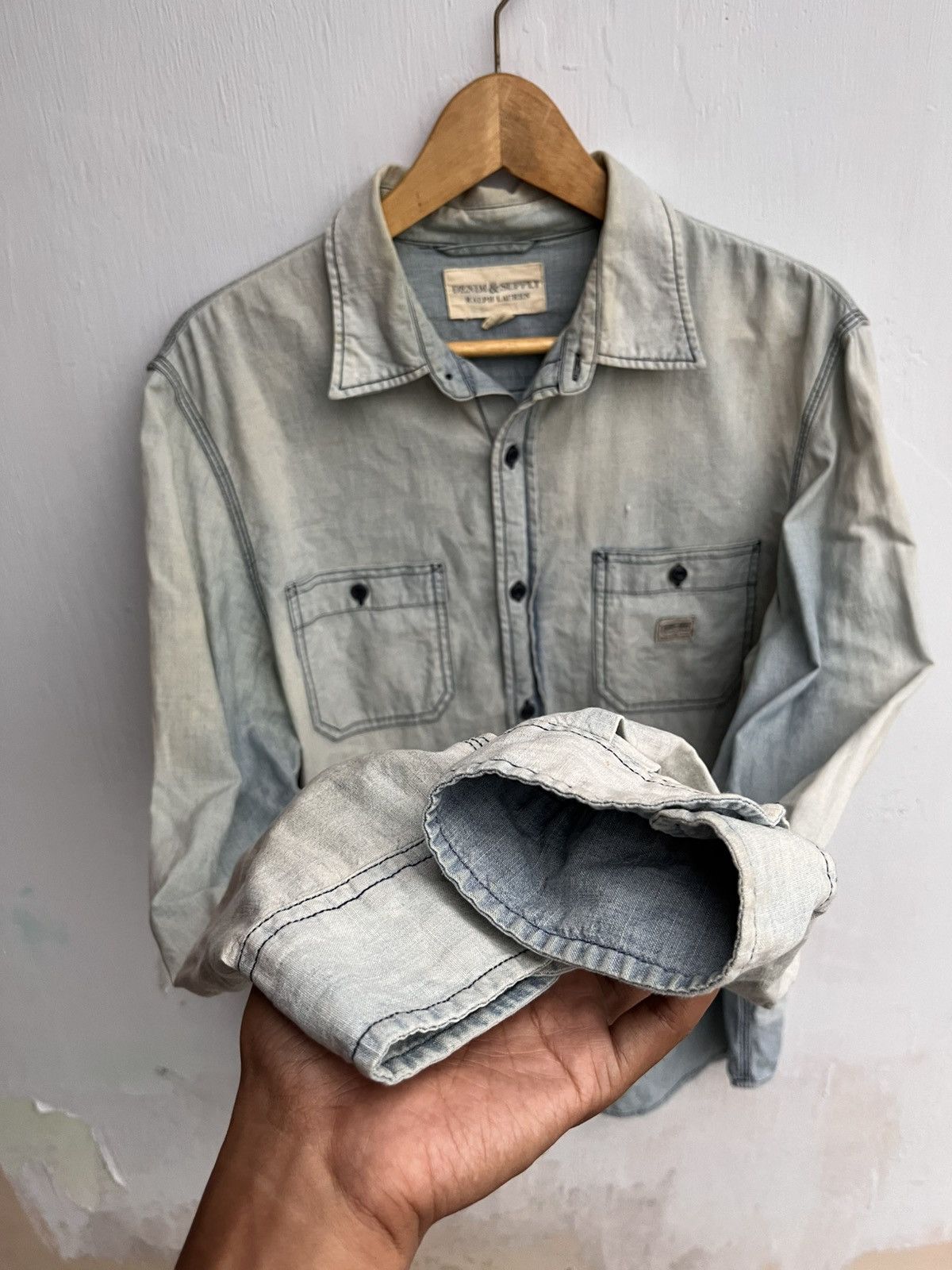 Ralph Lauren VINTAGE DENIM SUPPLY RALPH LAUREN BACKPRINT BANDANA SHIRTS Size US L / EU 52-54 / 3 - 4 Thumbnail