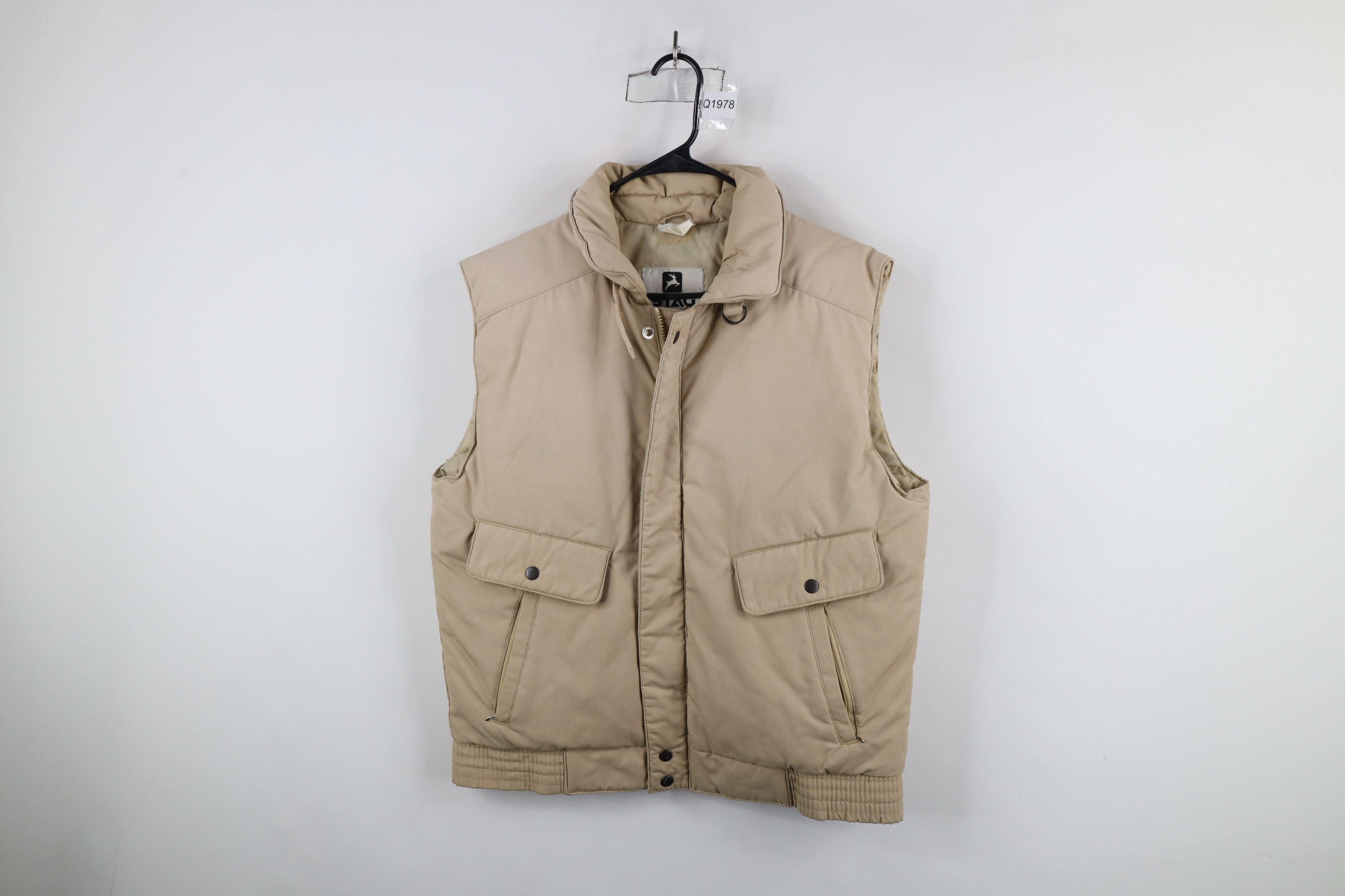 Vintage Vintage 70s Streetwear Buckle Collar Puffer Vest Jacket Size US M / EU 48-50 / 2 - 1 Thumbnail