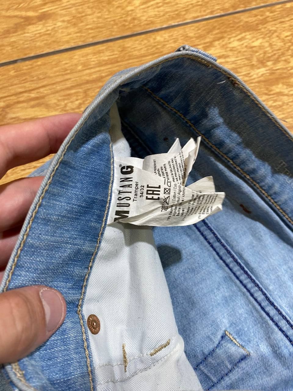 Mustang vintage Mustang logo Y2K jeans pants size 34 streetwear Size US 34 / EU 50 - 3 Thumbnail
