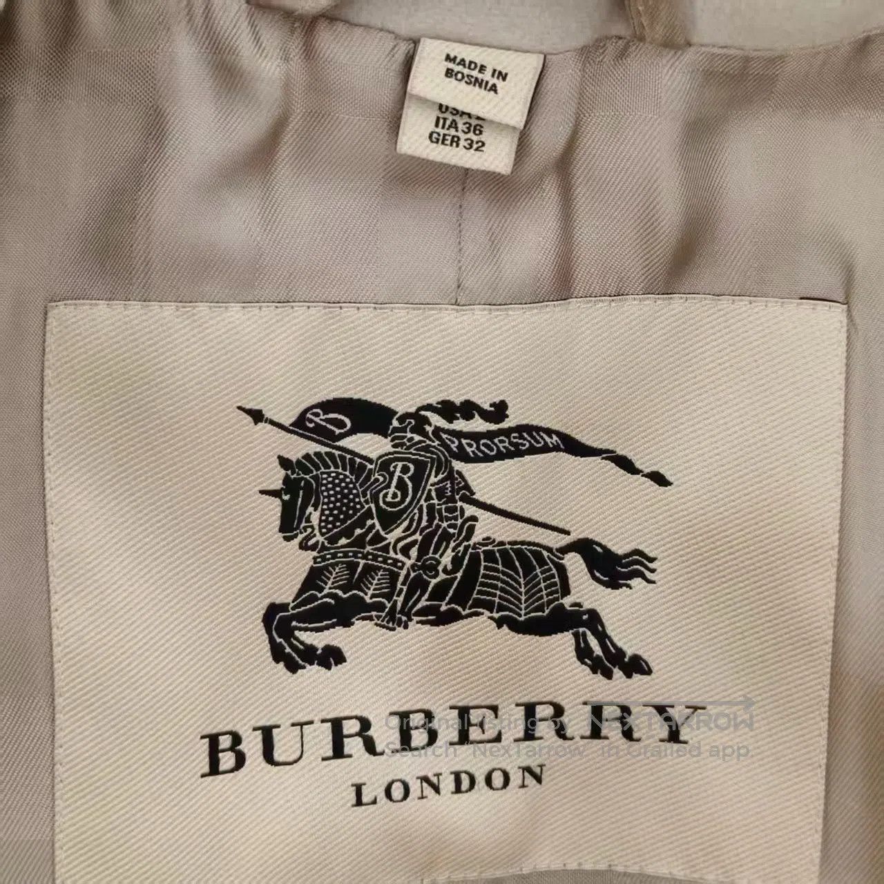 Burberry Burberry Wool Cashmere Blended Coat| Size XXS / US 00 / IT 34 - 2 Thumbnail