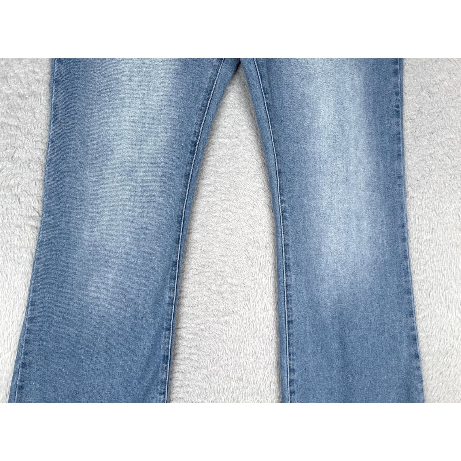 Denime S.O.N.G Jeans Women 32x32 Blue Bootcut Mid Rise Stretch Denim Medium Wash Casual - Regular Womens Jeans Size 24" / US 00 / IT 34 - 3 Thumbnail