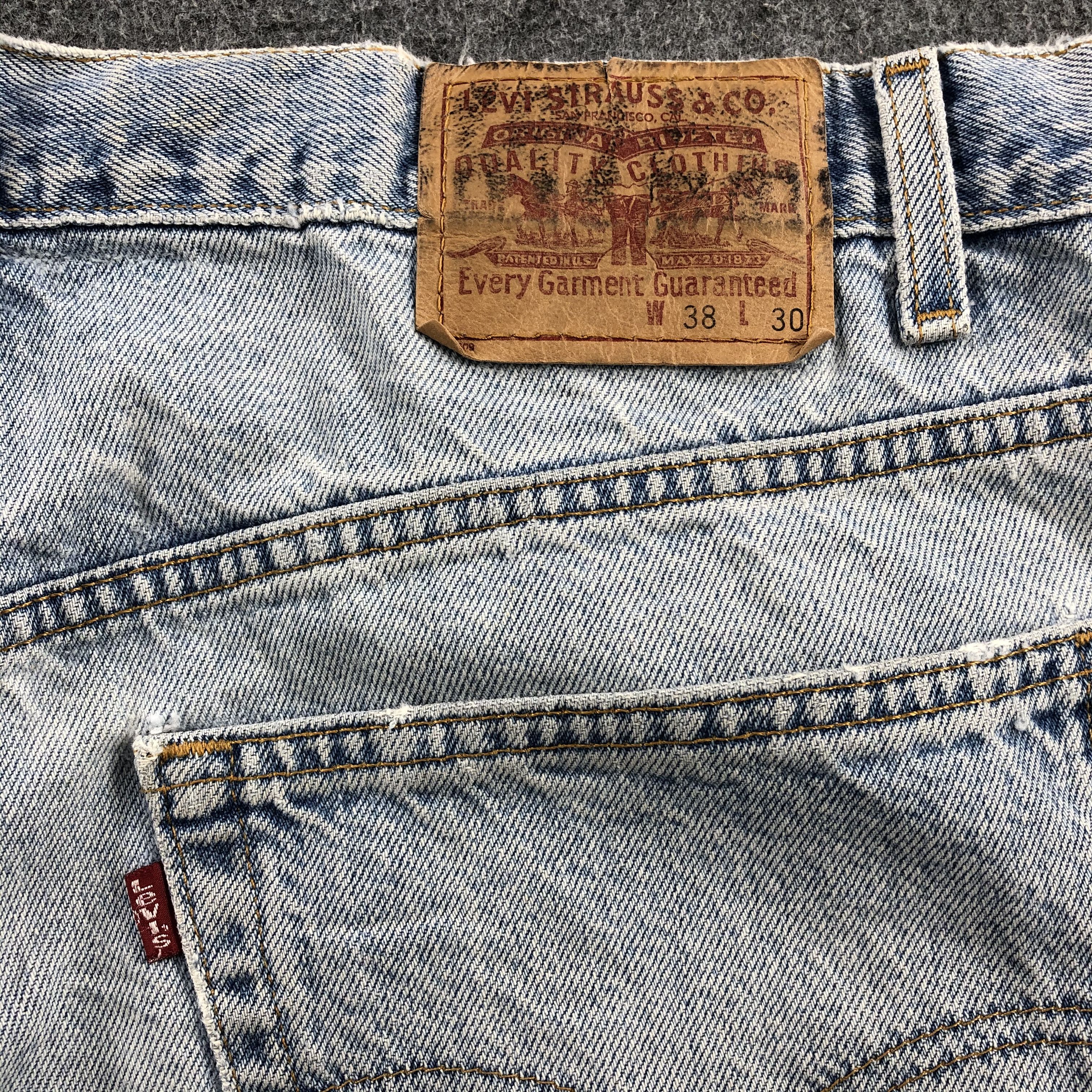 Levi's × Vintage Vintage 90s Light Wash Levis Jeans-JM1465 Size US 37 - 6 Thumbnail