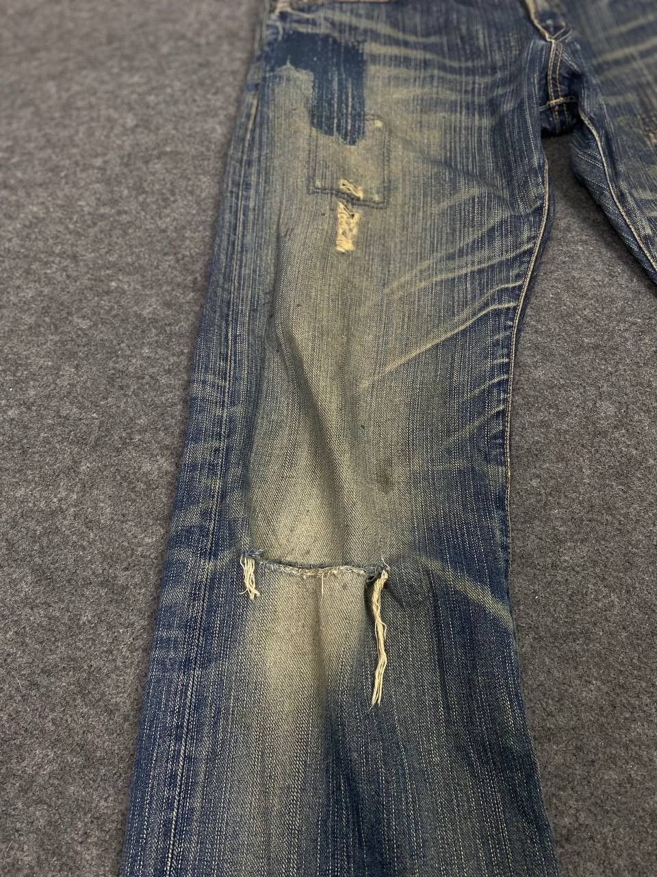 Edwin vintage edwin xv distressed reworked denim nice design Size US 35 - 11 Thumbnail