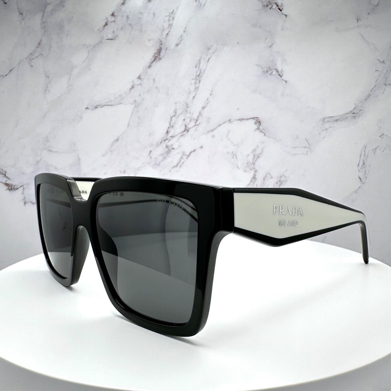 Prada New Prada Sunglasses Black White Symbole Logo Authentic Size ONE SIZE - 22 Thumbnail