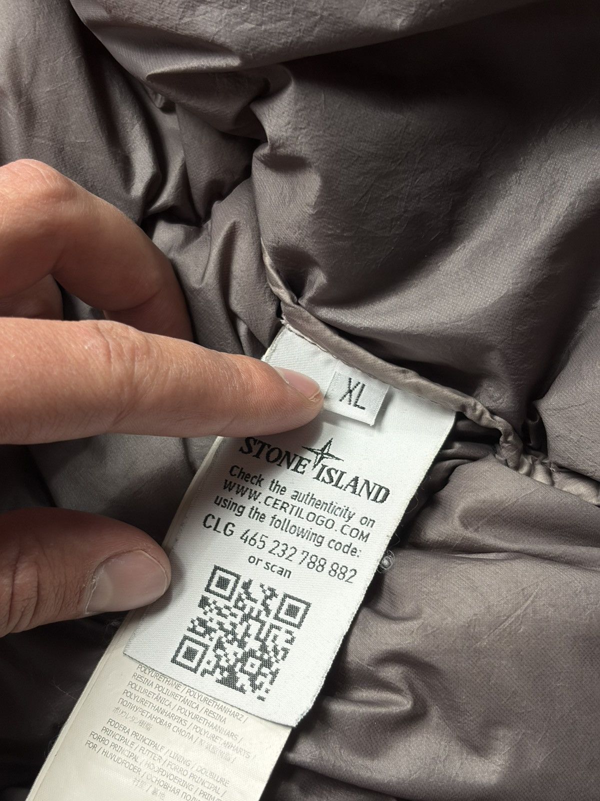 Stone Island Stone Island Garment Dyed Micro Yarn Down Jacket Casual Size US XL / EU 56 / 4 - 12 Thumbnail