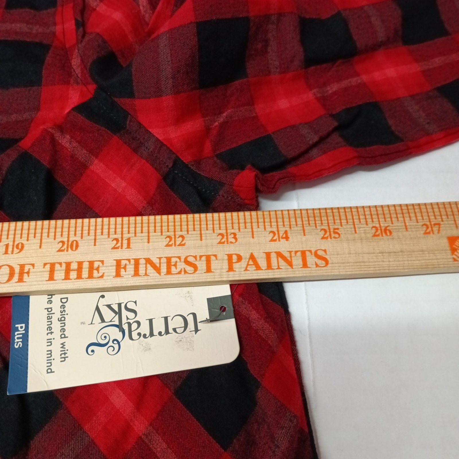 Other Terra & Sky Shirt Women's 1X (16W-18W) Red Black Plaid Size XL / US 12-14 / IT 48-50 - 5 Thumbnail