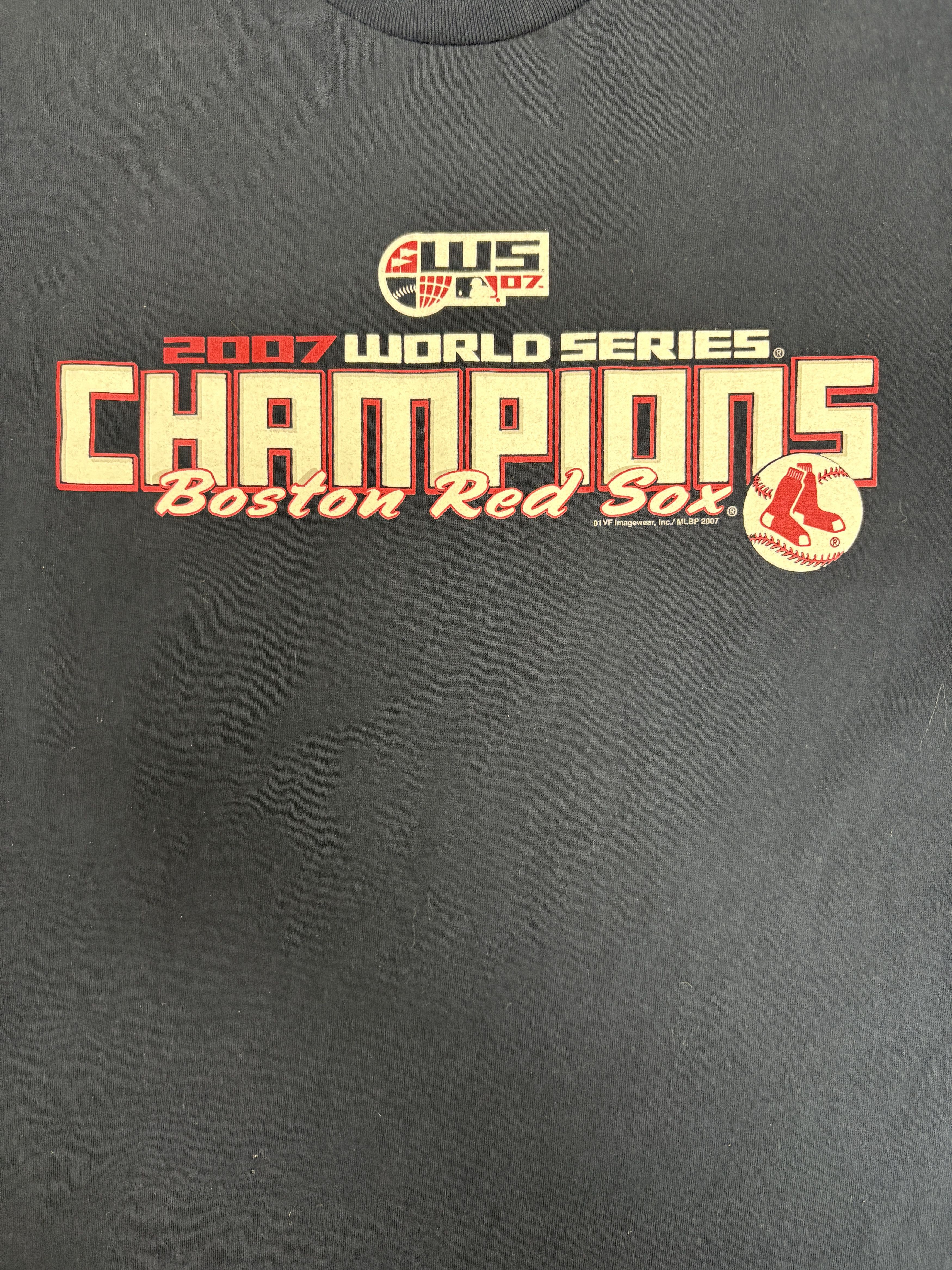 Vintage Boston Red Sox 2007 World Series Champions Vintage T-Shirt Size US XL / EU 56 / 4 - 2 Thumbnail