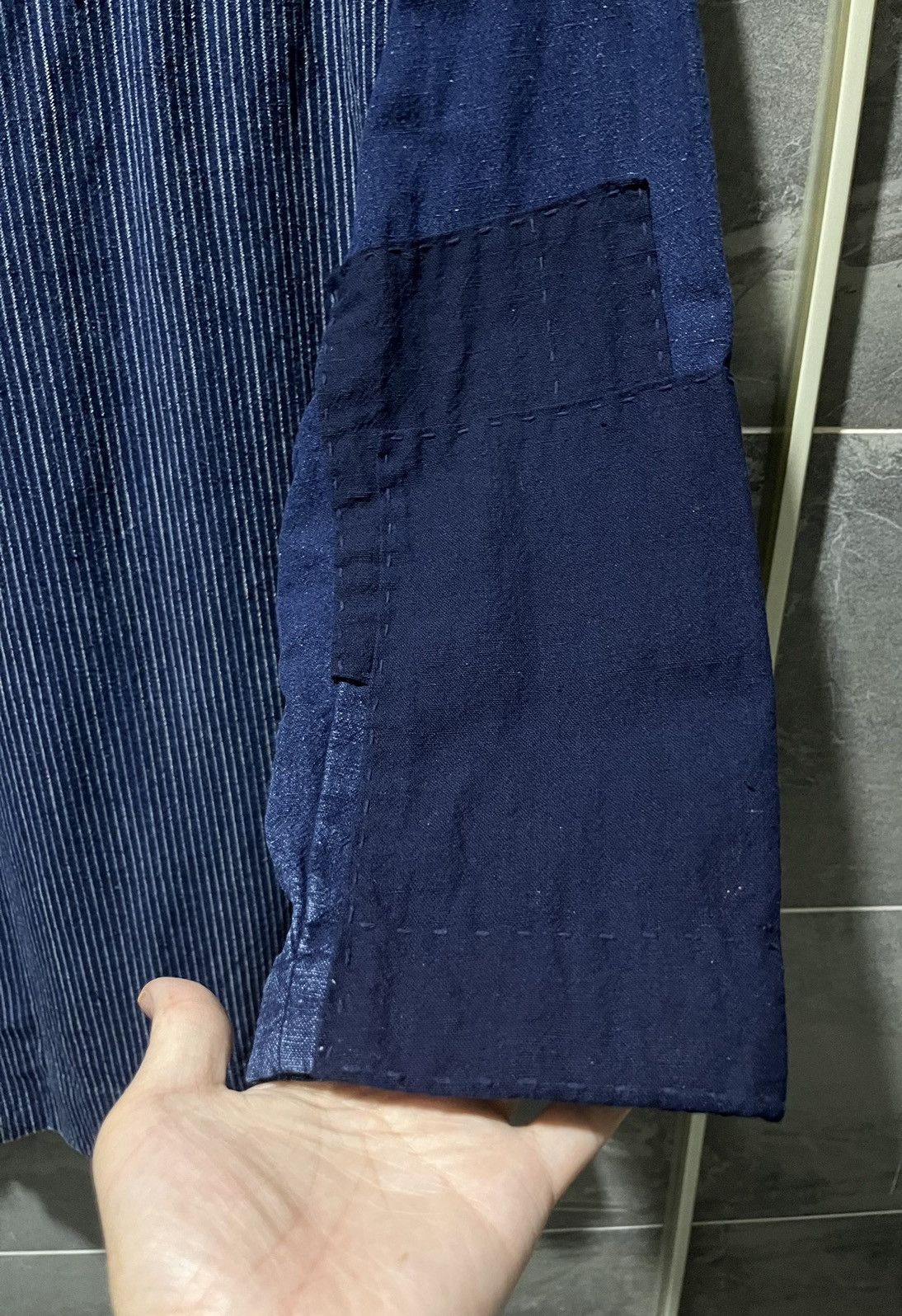 Cosmic Wonder Cosmic Wonder Bingo-kasuri Indigo Patchwork Sashiko Jacket Size US M / EU 48-50 / 2 - 6 Thumbnail