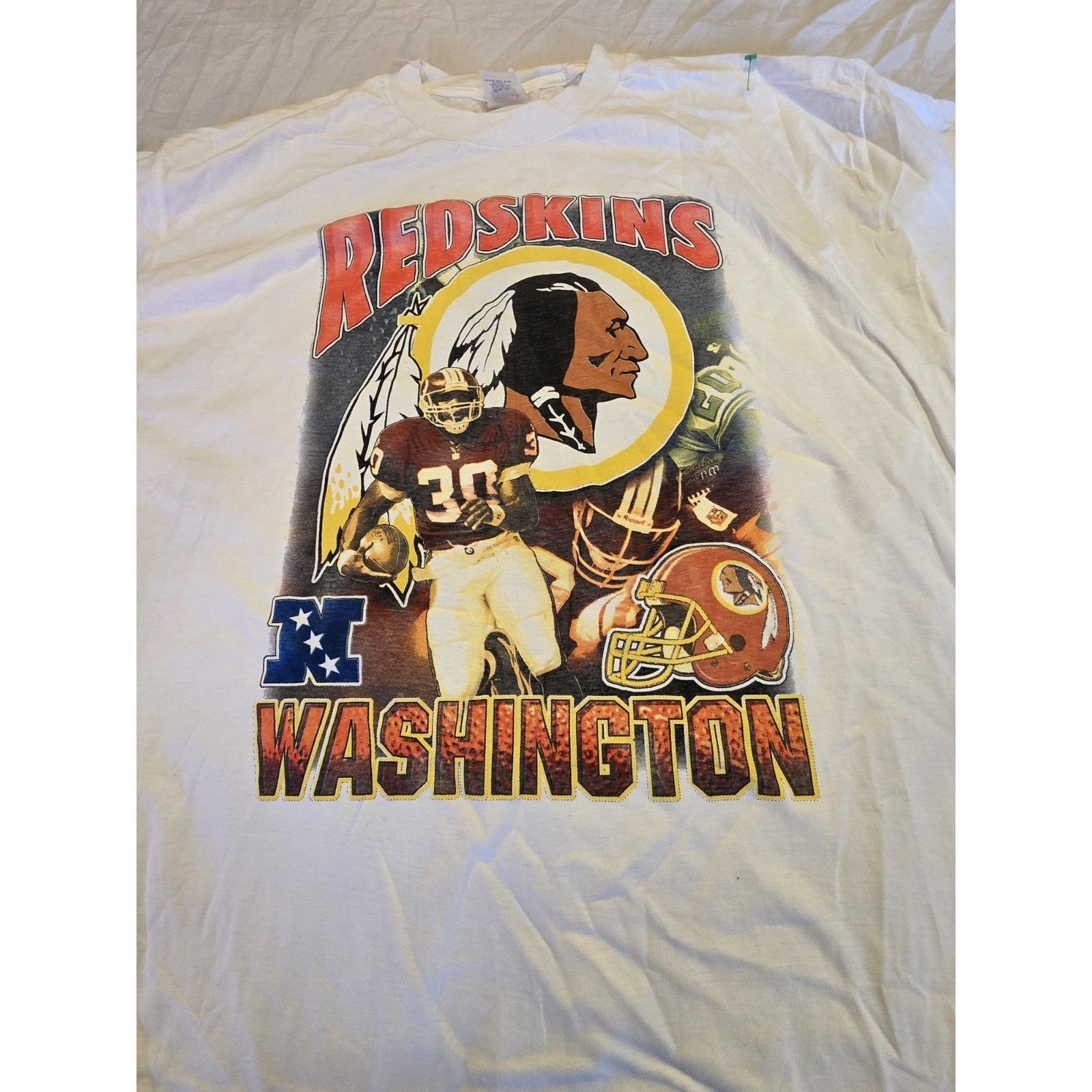Other vintage 2000 Deion Sanders Washington Redskins NFL t-shirt Size US XXL / EU 58 / 5 - 2 Thumbnail