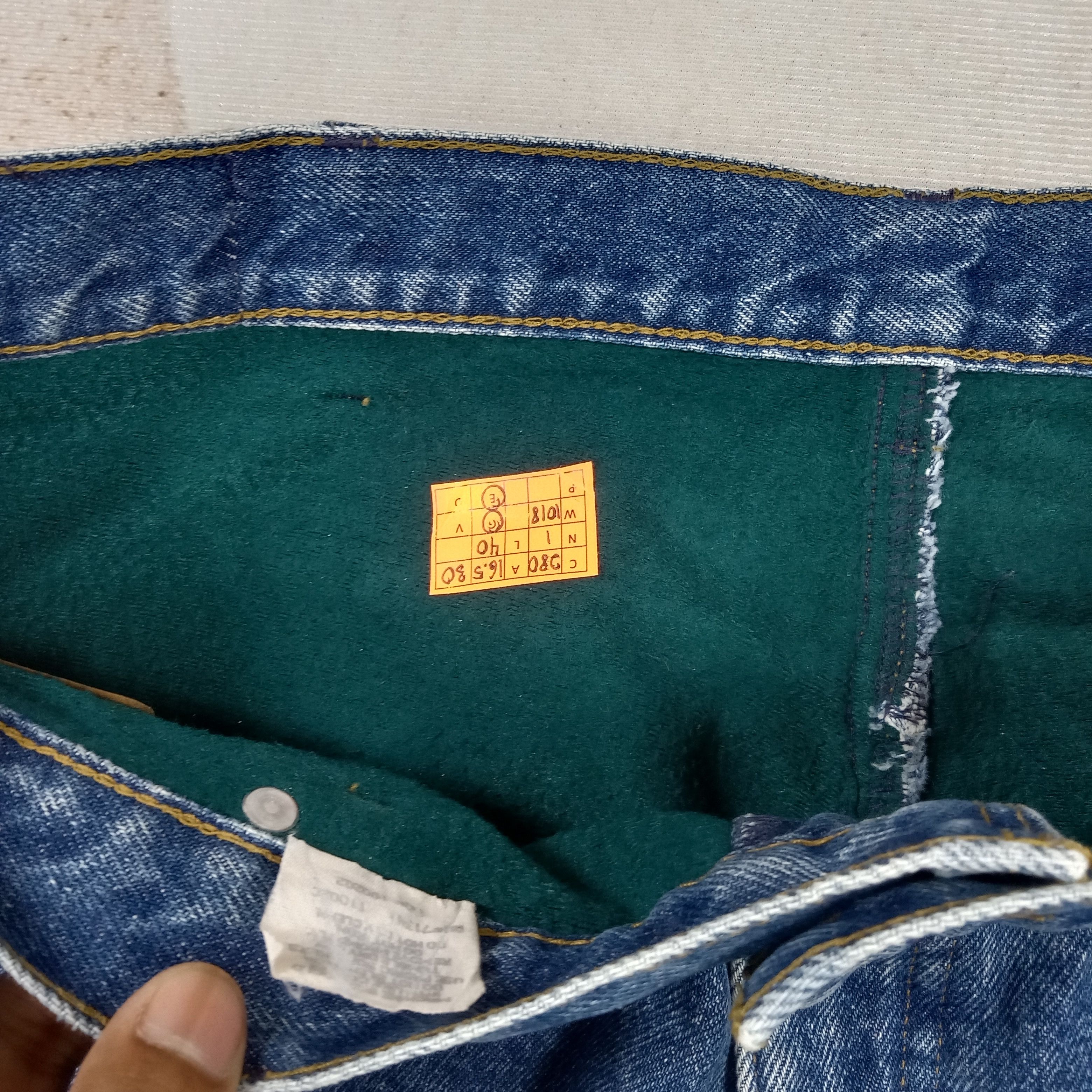L.L. Bean L.L. Bean American Inner Fleece Denim Jeans C280N1 Size US 33 - 4 Thumbnail