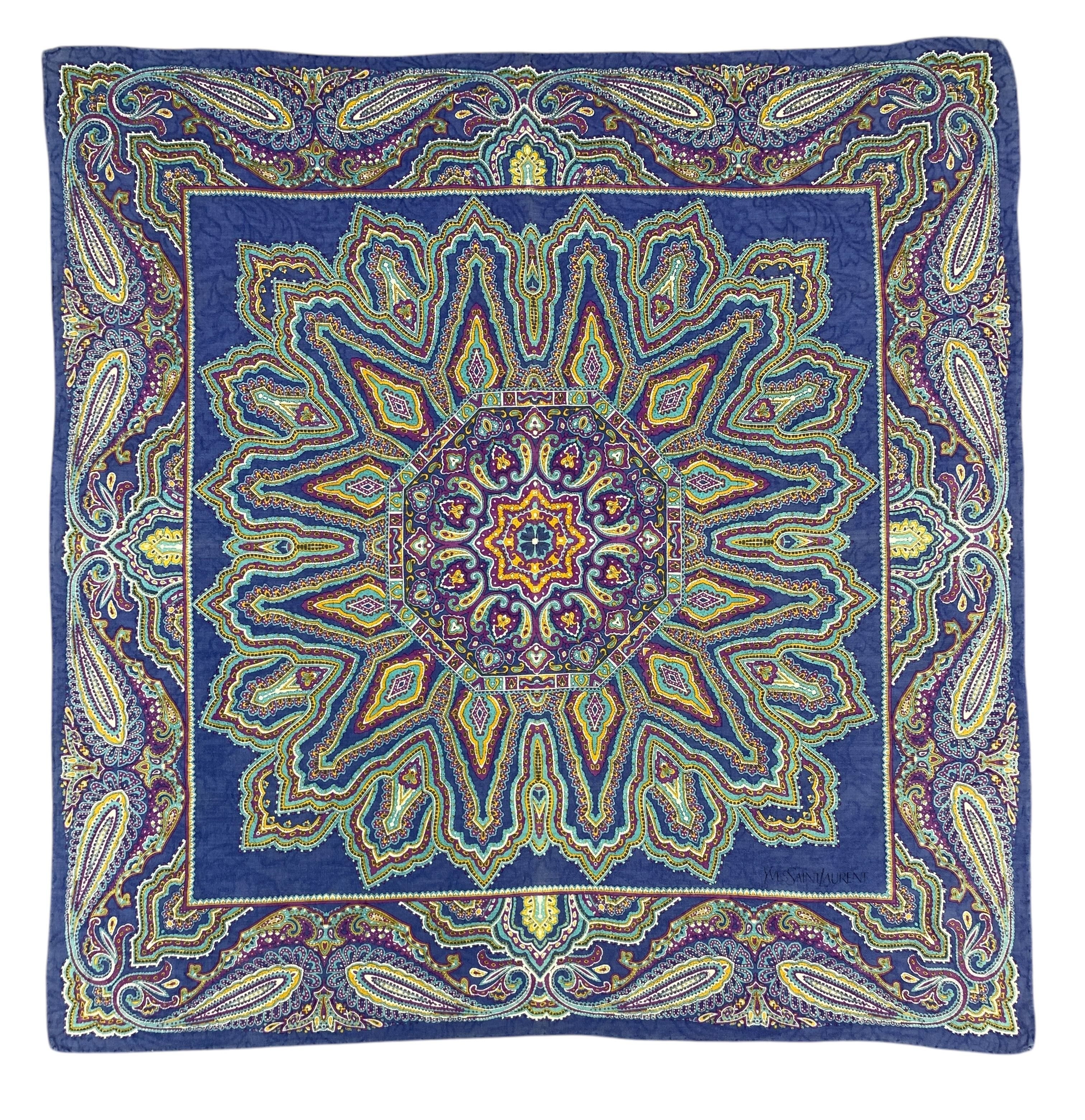Vintage × Yves Saint Laurent Vintage Yves Saint Laurent Neckerchief Handkerchief -HKA1007 Size ONE SIZE - 2 Thumbnail