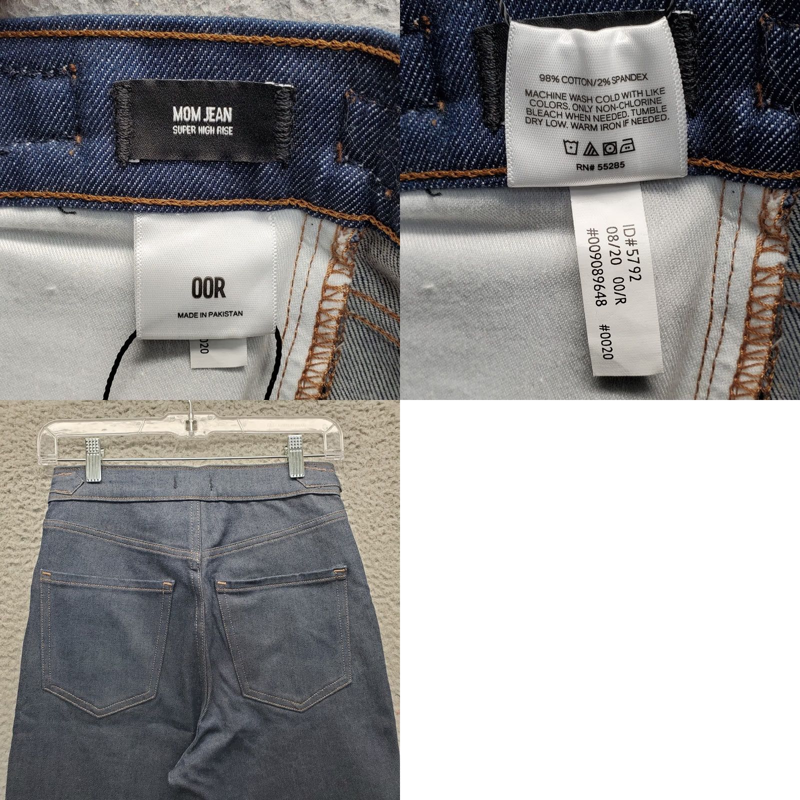 Express Express Womens Jeans 00R Blue Super High Rise Straight Cinch Buckles 5-Pocket Denim Jeans Size 24" / US 00 / IT 34 - 8 Thumbnail