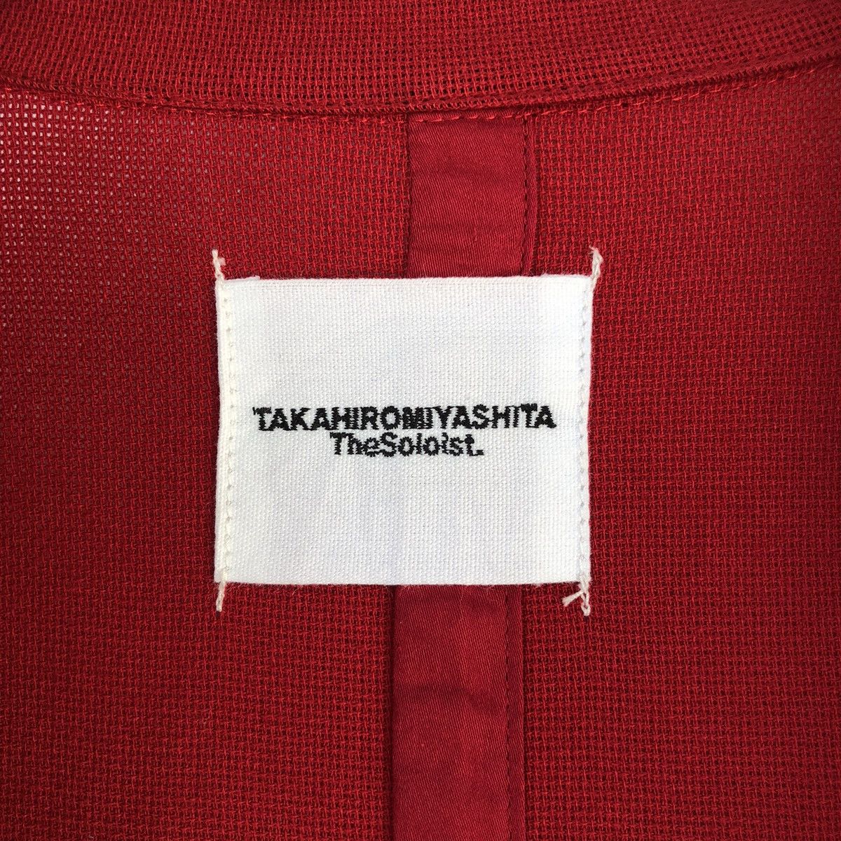 Takahiromiyashita The Soloist. SS17 TheSoloist Red Kimono Jacket with Cut-Out Sleeves Size US S / EU 44-46 / 1 - 24 Thumbnail