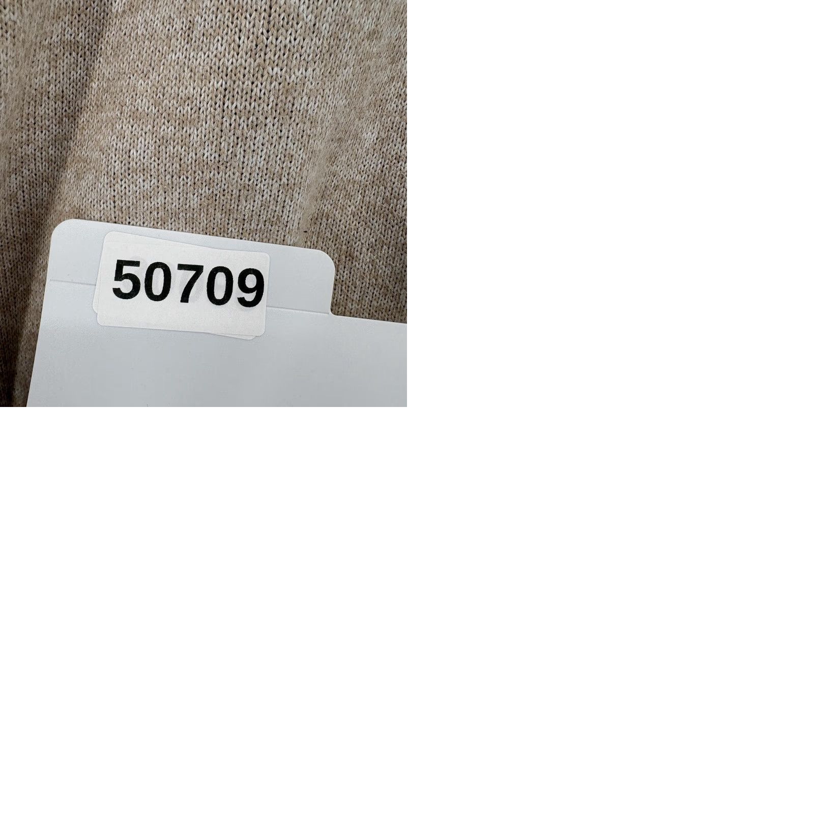 Vintage YeoKou Sweater Mens Large Beige Full Zip Knit Wool Blend Cashmere Lined Size US L / EU 52-54 / 3 - 9 Thumbnail