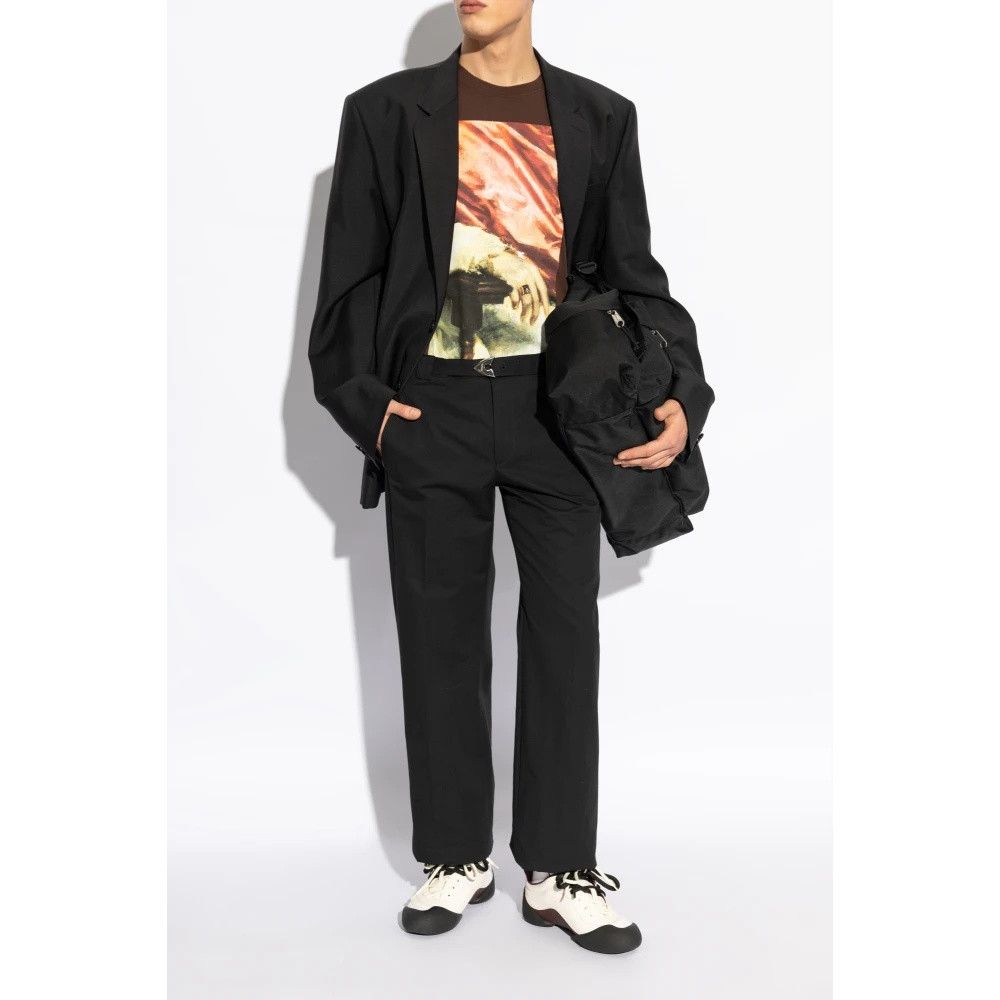 Alexander McQueen o1w1db10925 Flexion Sneaker in Off White/Black Size US 8.5 / EU 41-42 - 6 Thumbnail