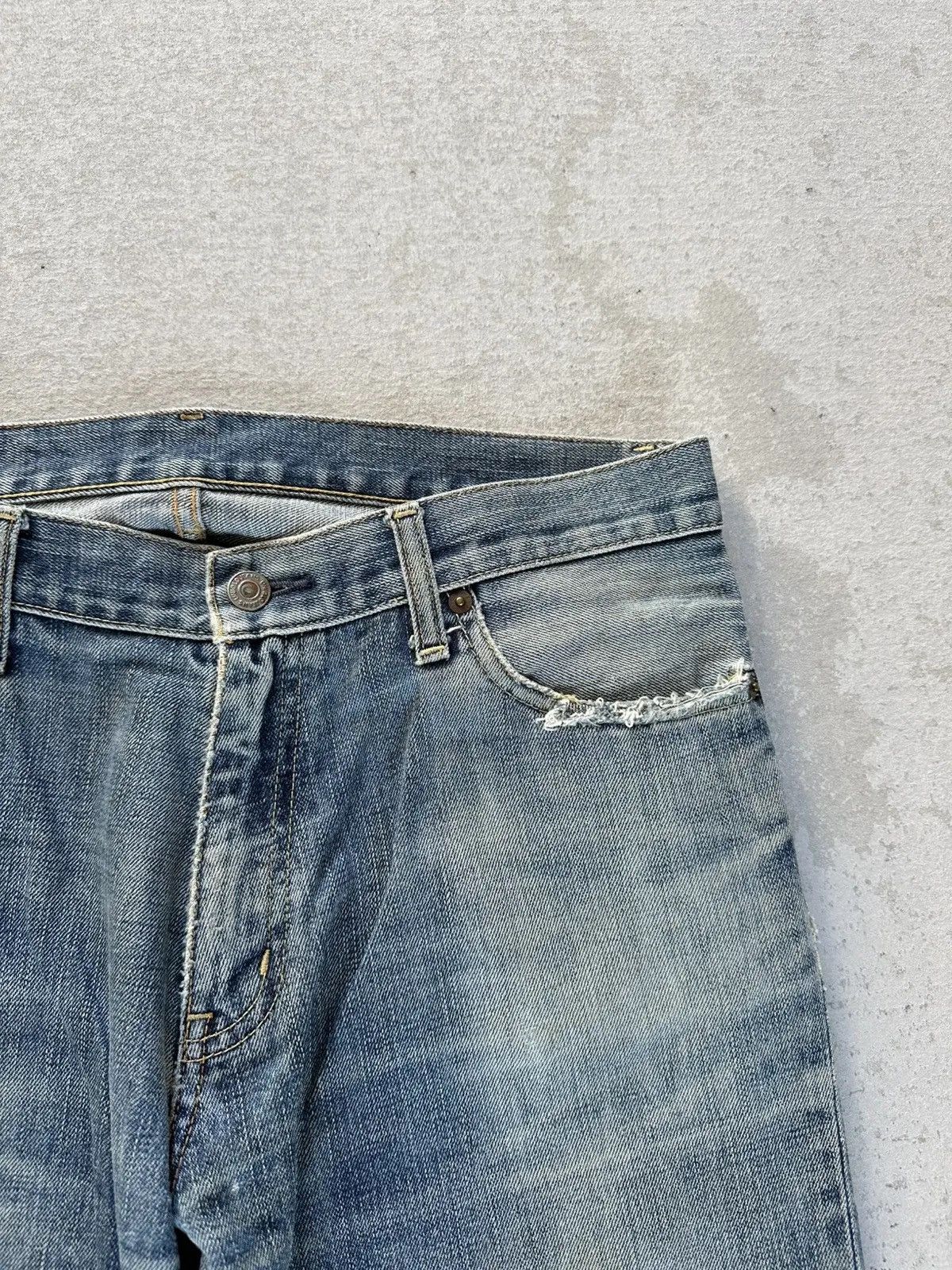 Vintage SEND OFFERS 🍁S-002 UNIQLO Japan Distressed Denim Rusty Pants Size US 33 - 4 Thumbnail