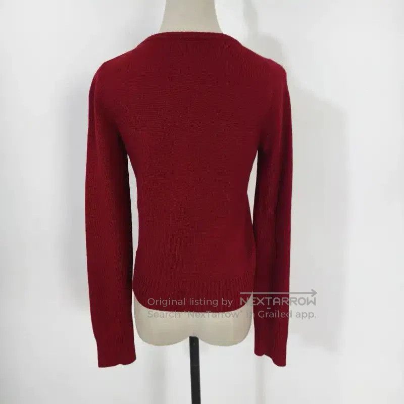 Burberry Burberry Red Wool Long Sleeve Cardigan. Size M / US 6-8 / IT 42-44 - 4 Thumbnail
