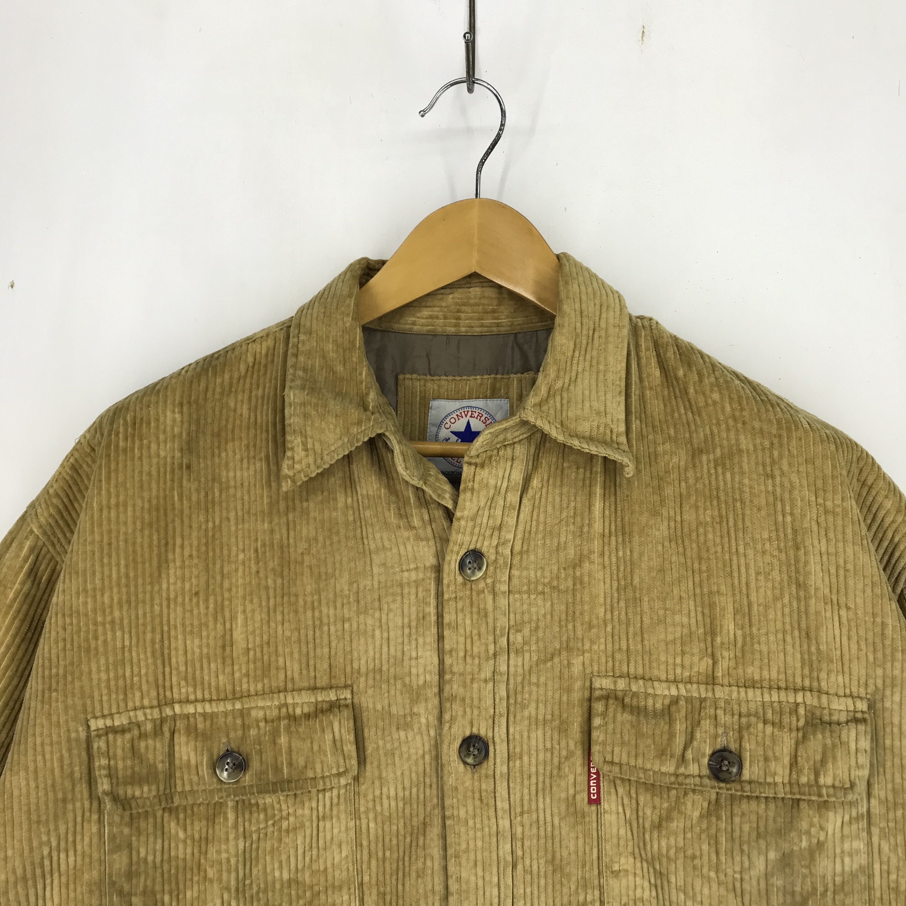 Converse 90s Vintage CONVERSE ALL STAR Corduroy Jacket #2426-84 Size US XL / EU 56 / 4 - 2 Thumbnail