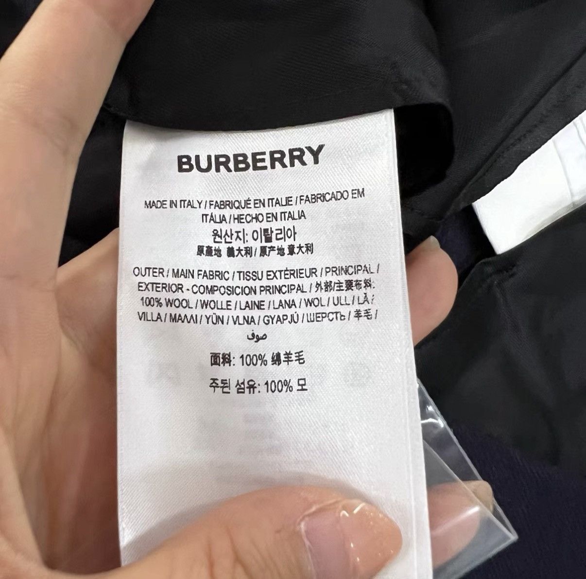 Burberry Burberry Navy Wide-leg Pants J41 Size 27" / US 4 / IT 40 - 5 Thumbnail