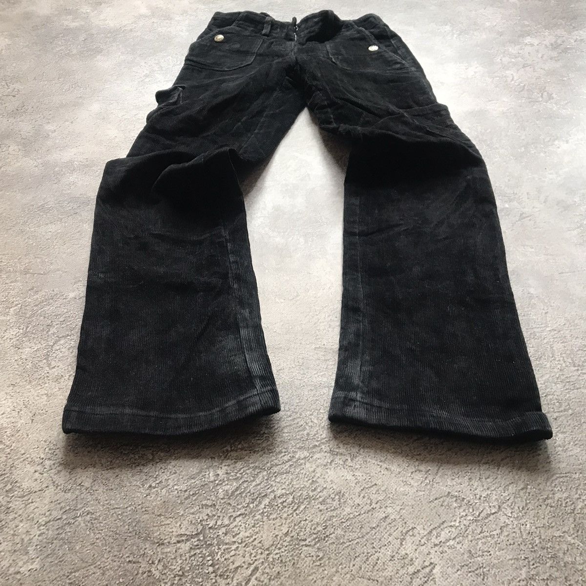 If Six Was Nine VINTAGE VELVET CARGO PANTS FLARED PARACHUTE SPRING JAPAN 90S Size 26" / US 2 / IT 38 - 2 Thumbnail