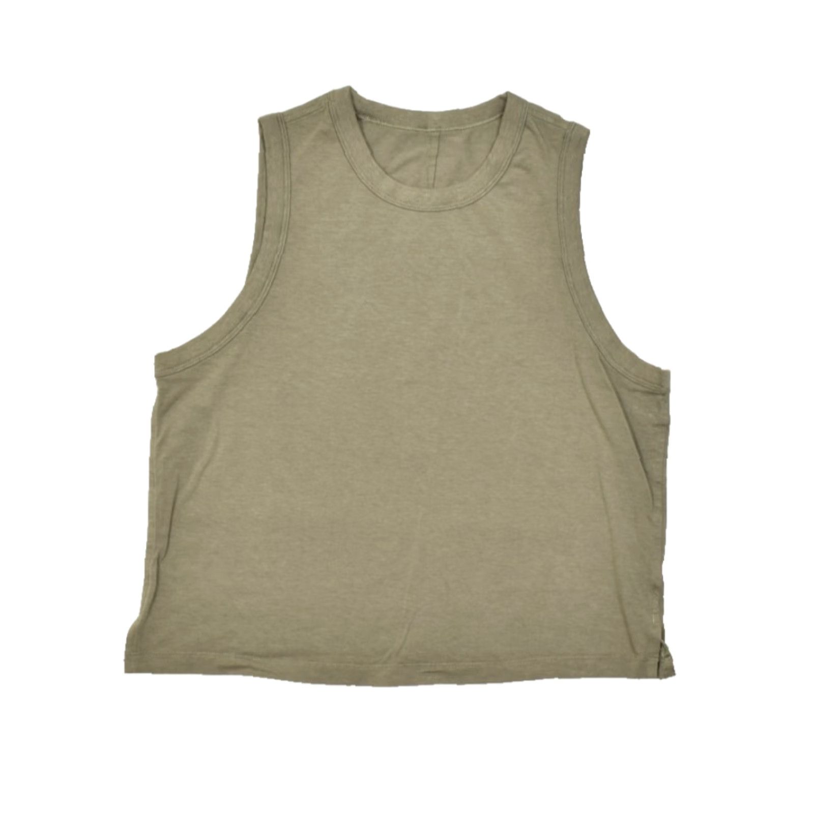 Lululemon Lululemon High Neck Muscle Tank Top Cropped Brown 12 Racerback Sleeveless Yoga Shirt Women Boy/Girl? Size XL / US 12-14 / IT 48-50 - 2 Thumbnail