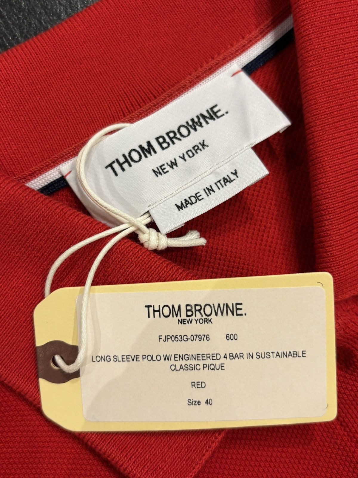 Thom Browne Thom Browne LS Polo Size US XXS / EU 40 - 3 Thumbnail