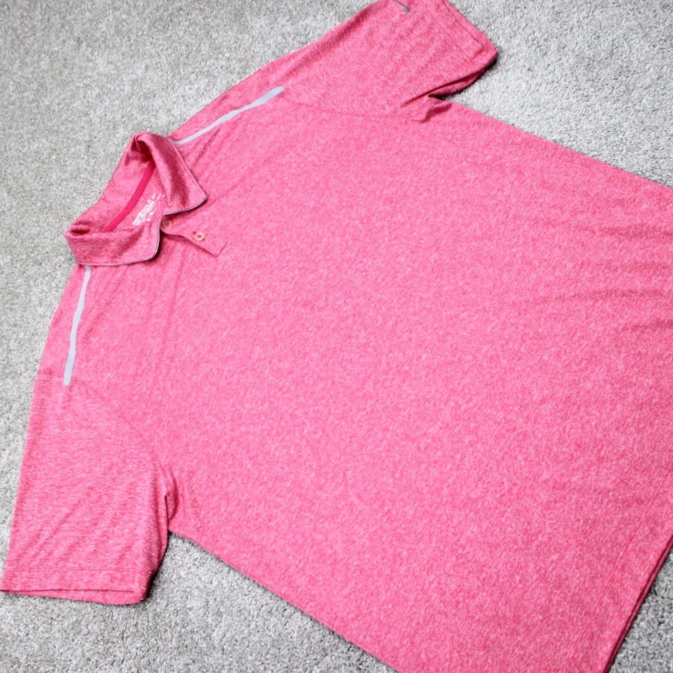 Nike Nike Tour Performance Polo Shirt Mens XL Pink Dri-Fit Golf Polyester Pullover Size US XL / EU 56 / 4 - 6 Thumbnail
