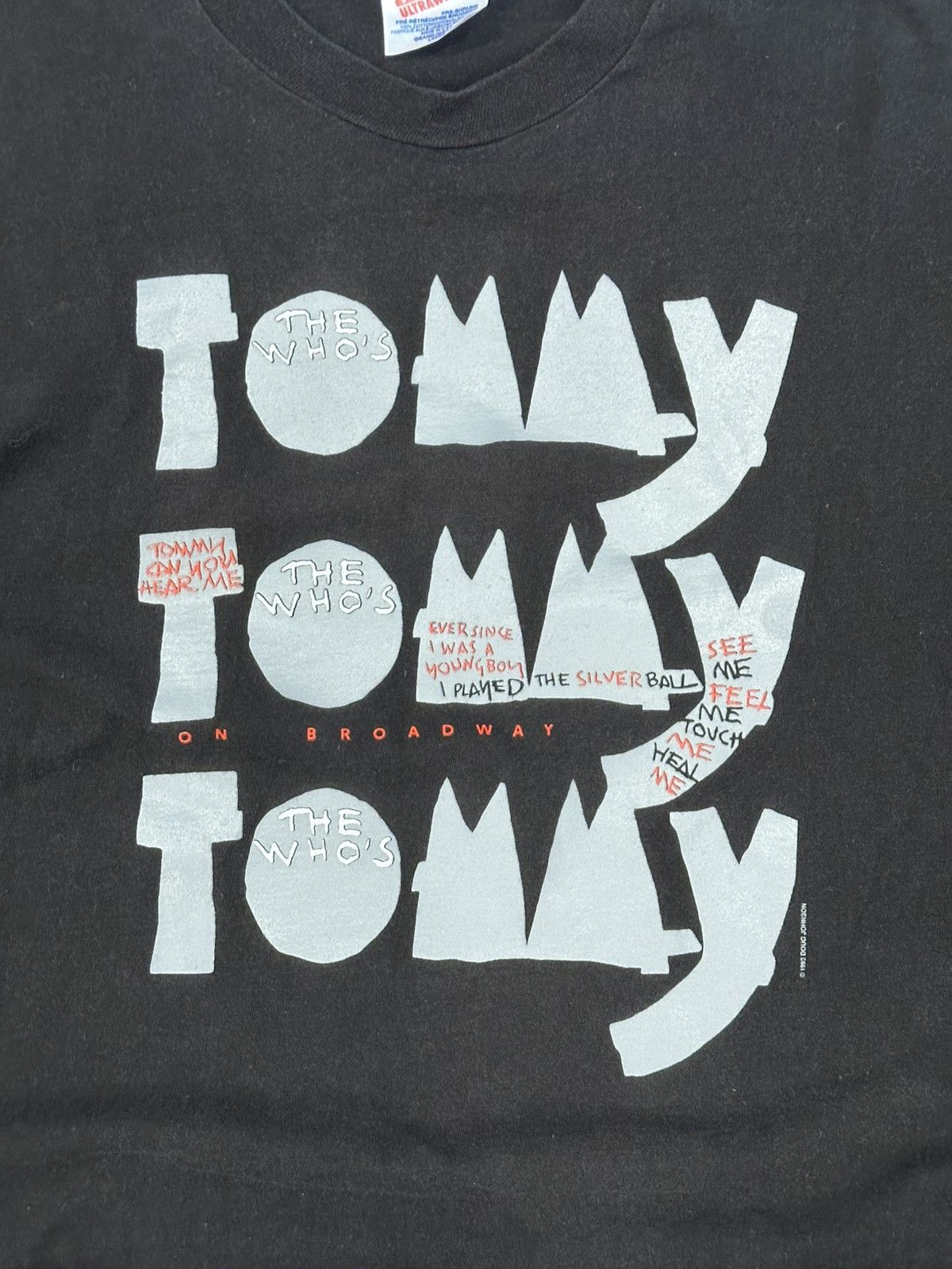 Band Tees Vintage 1993 Tommy The Who on Broadway Black Shirt Adult XL Size US L / EU 52-54 / 3 - 2 Thumbnail